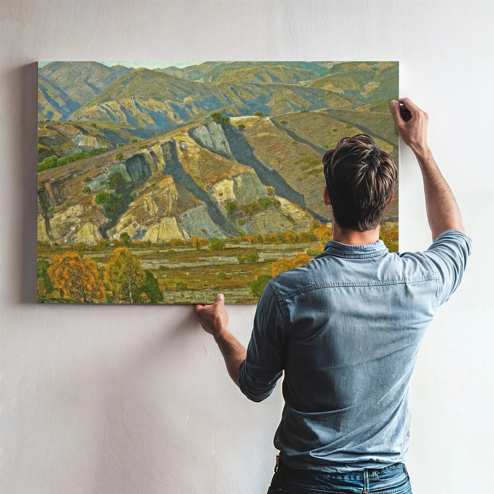 At The Base Of The Mountains By William Wendt Fine Art Print