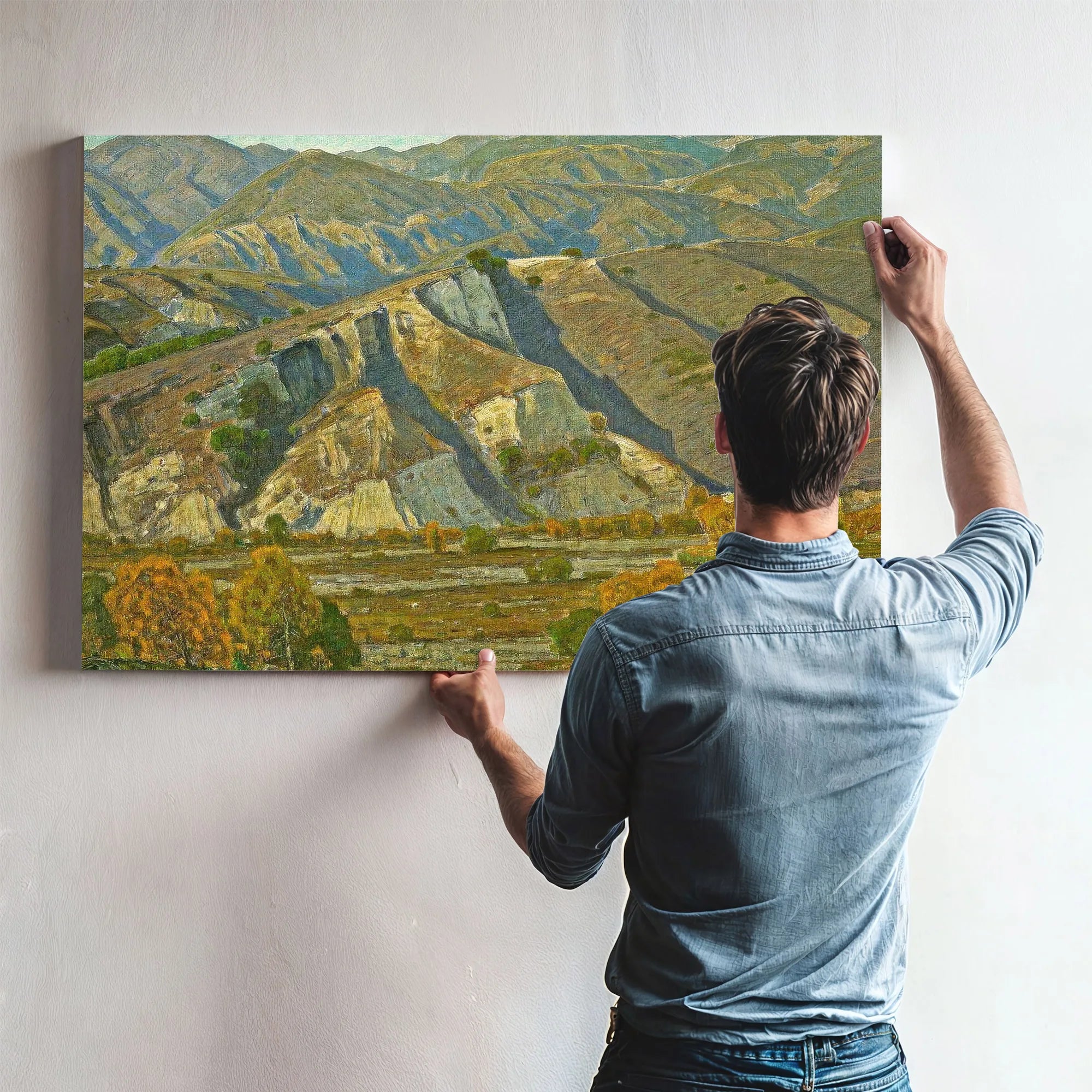 At The Base Of The Mountains By William Wendt Fine Art Print