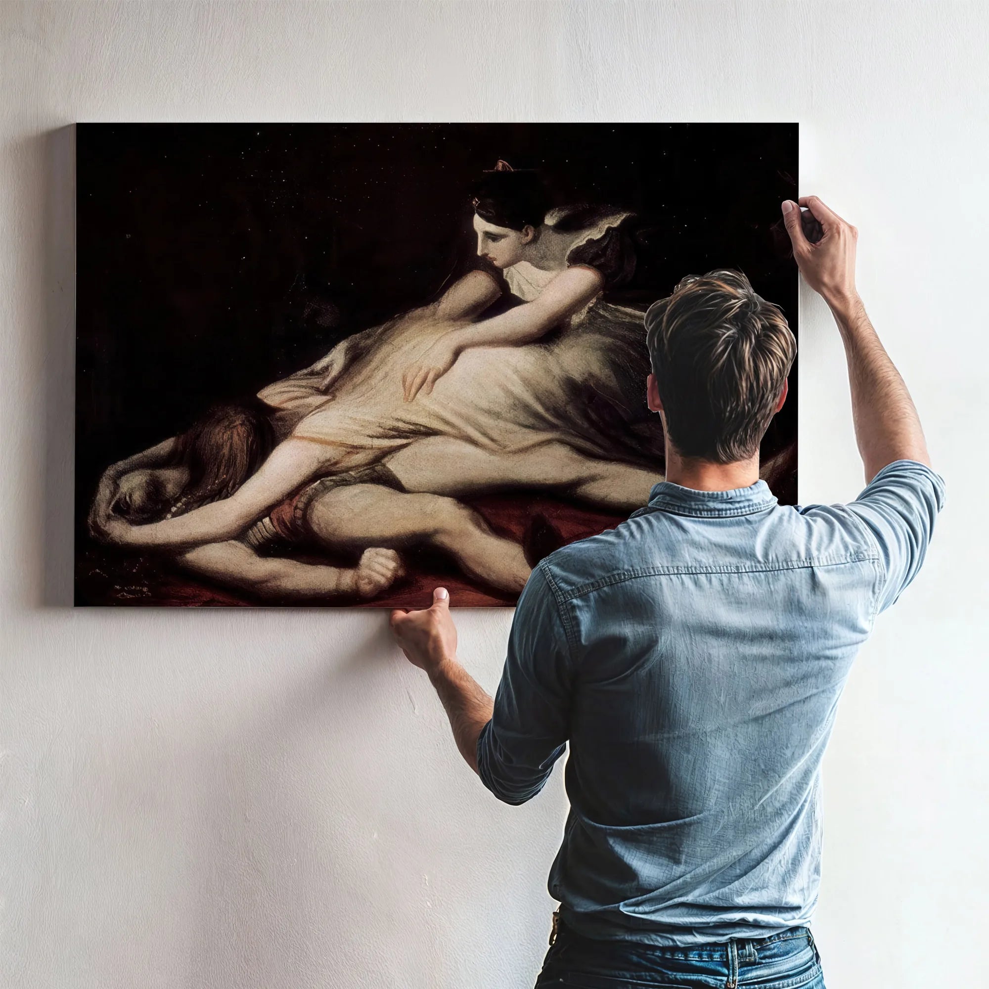 Kriemhild Throws Herself On The Dead Siegfried By Henry Fuseli Fine Art Print