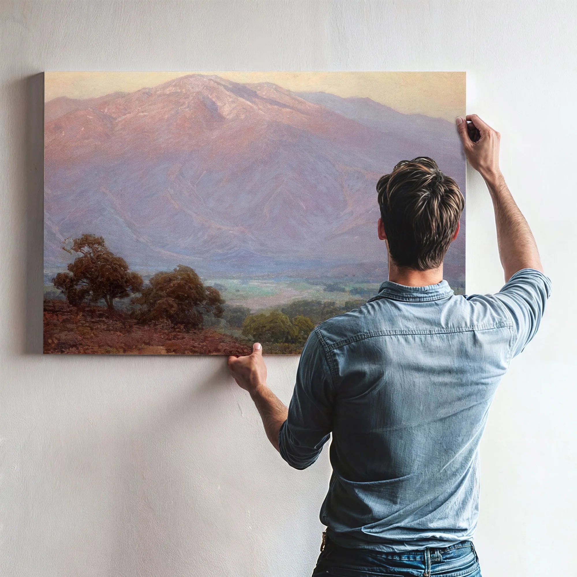 Mountains At Sunset, Santa Barbara By Edgar Payne Fine Art Print