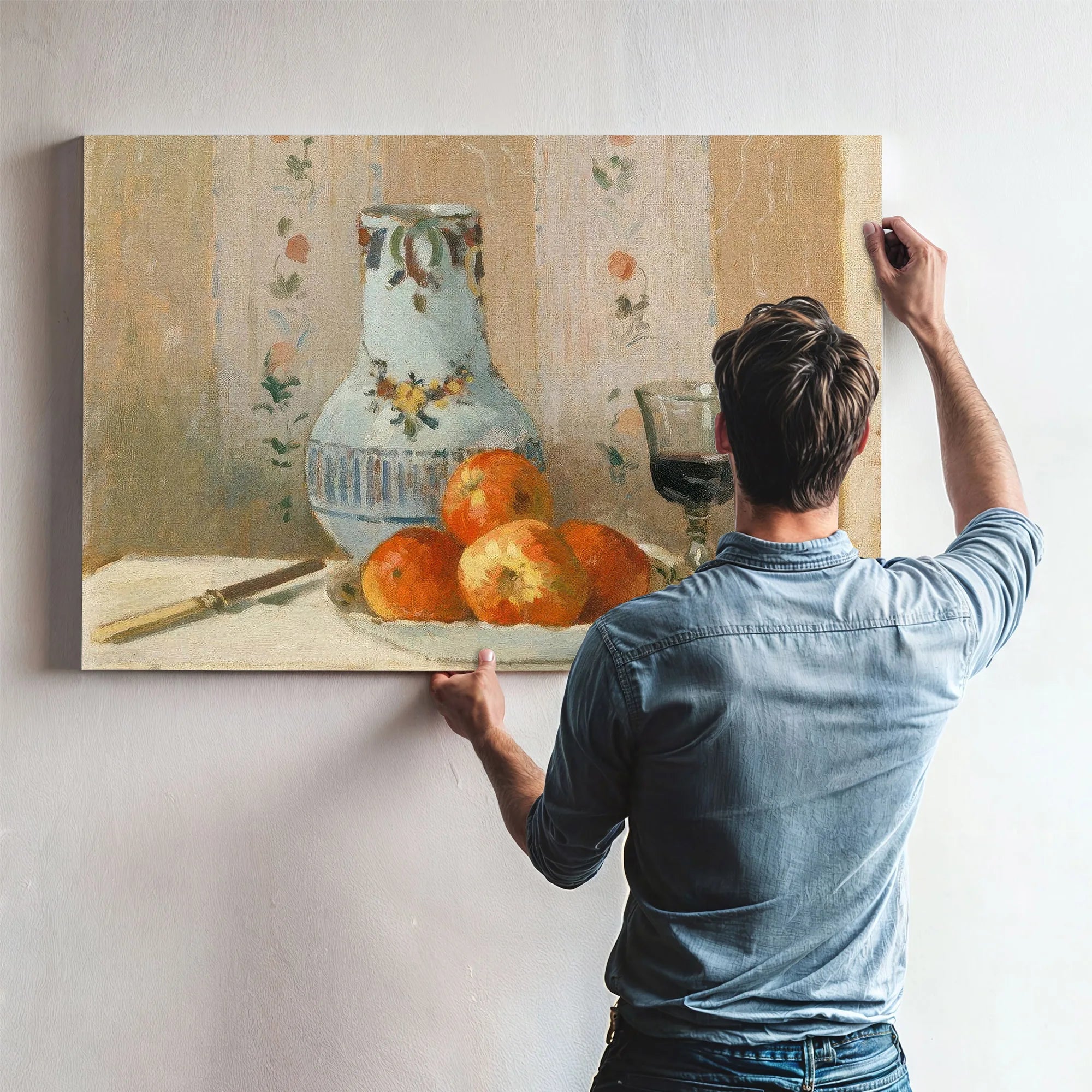 Still Life With Apples And Pitcher 1872 By Camille Pissarro Fine Art Print