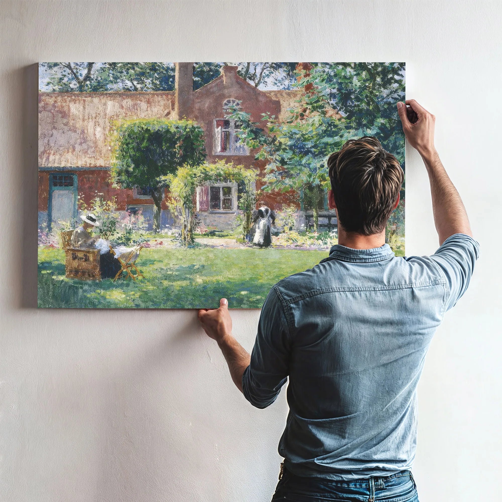 The Unpretentious Garden By Gari Melchers Fine Art Print