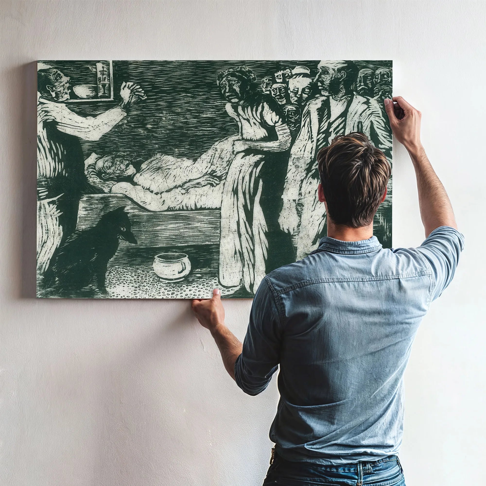The Death Of The Village Thief By Nicolai Astrup Fine Art Print