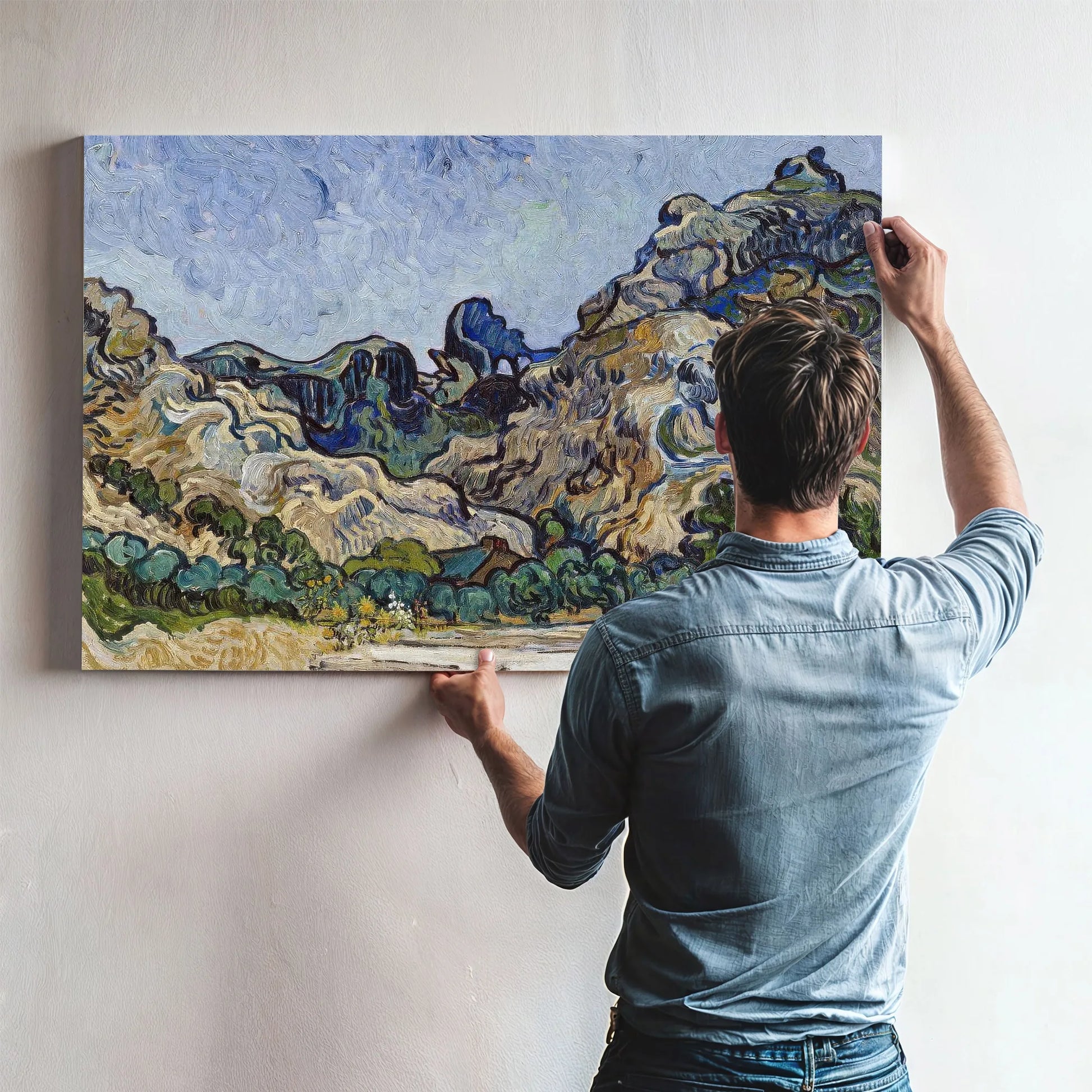 Mountains At Saint Remy (Montagnes A Saint Remy) By Vincent Van Gogh Fine Art Print