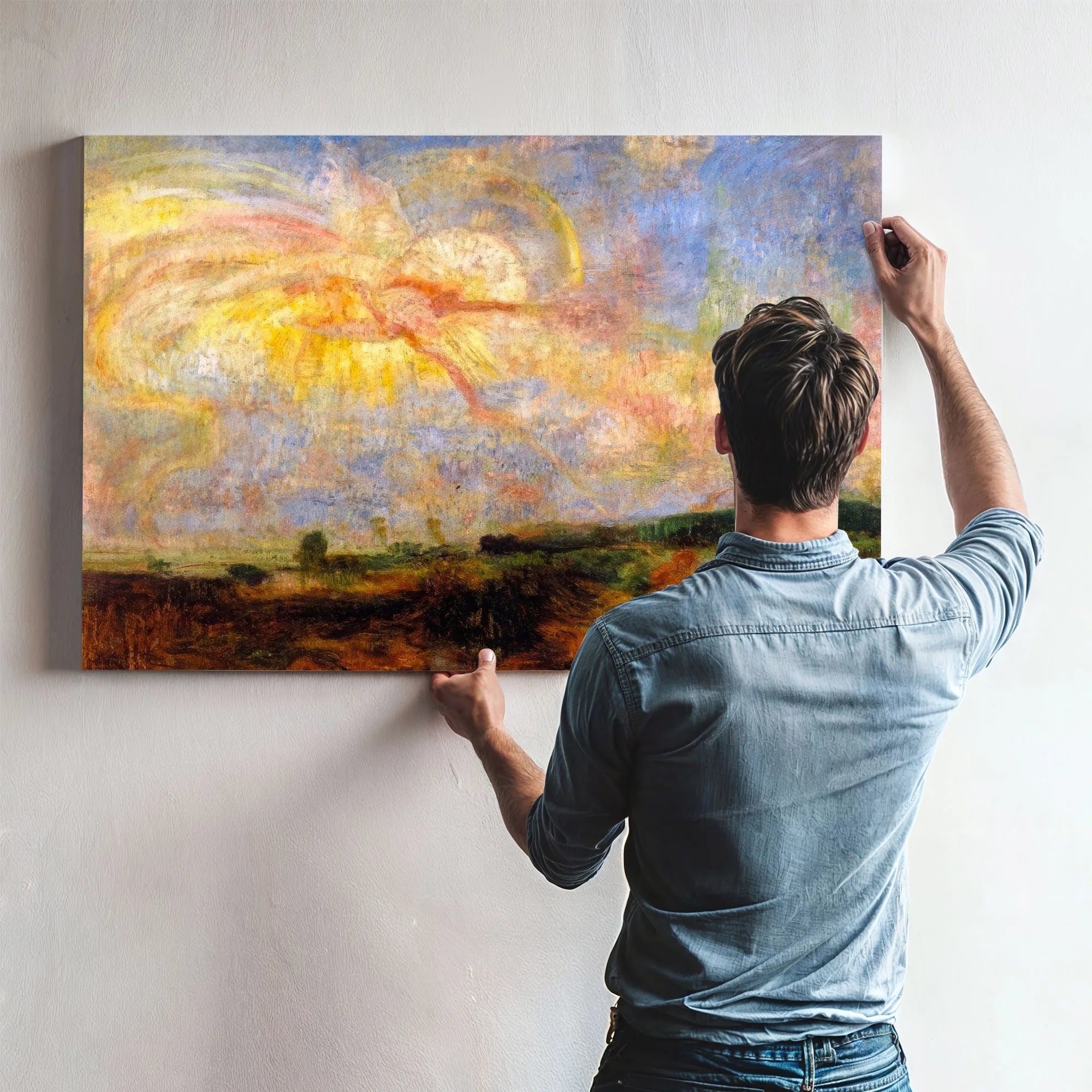 Adam And Eve Expelled From Paradise By James Ensor Fine Art Print