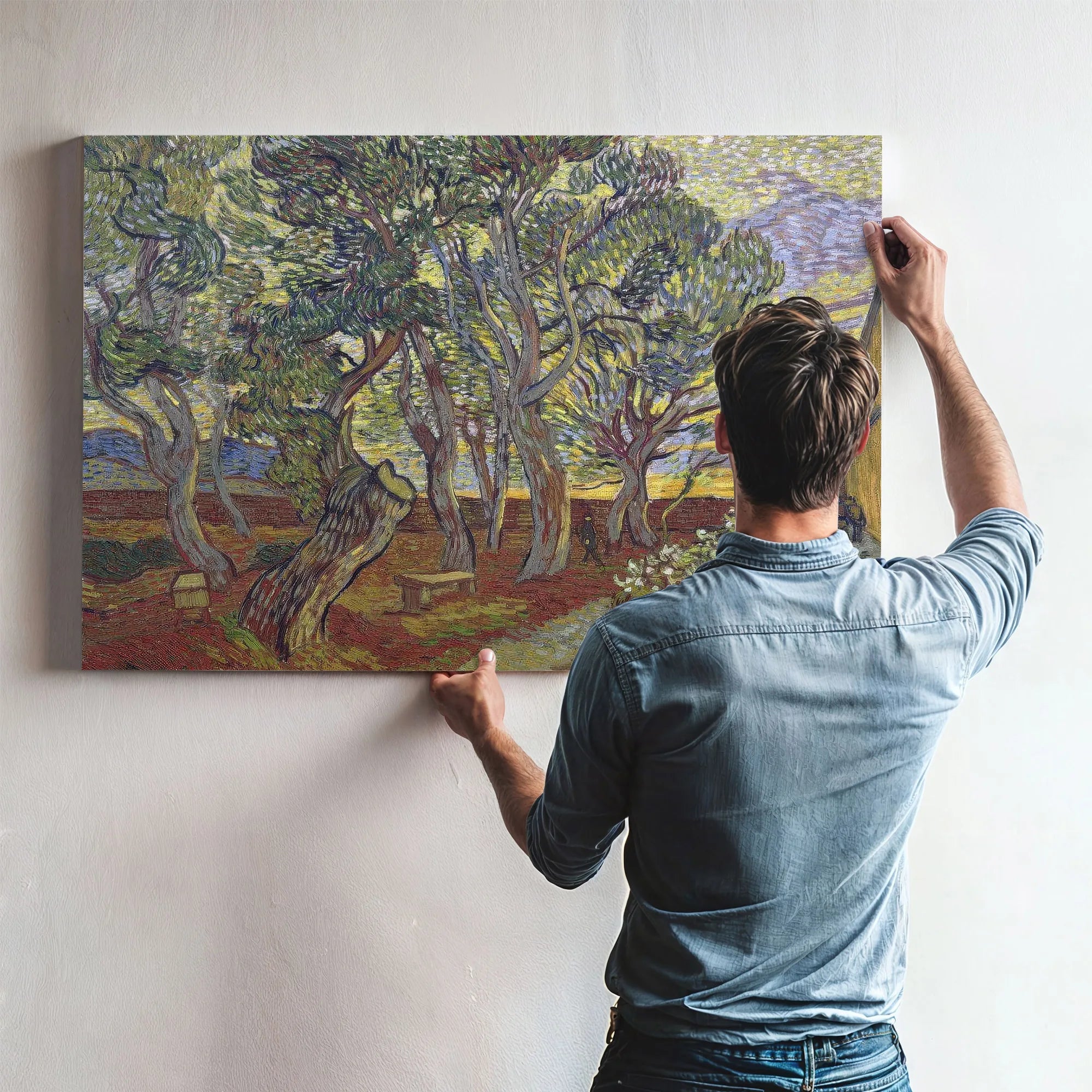 The Garden Of Saint Paul's Hospital 2 By Vincent Van Gogh Fine Art Print