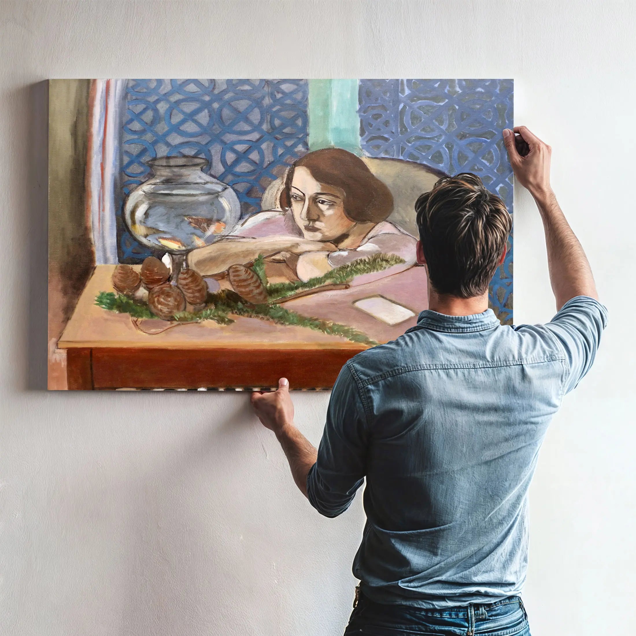 Woman Before An Aquarium 2 by Henri Matisse