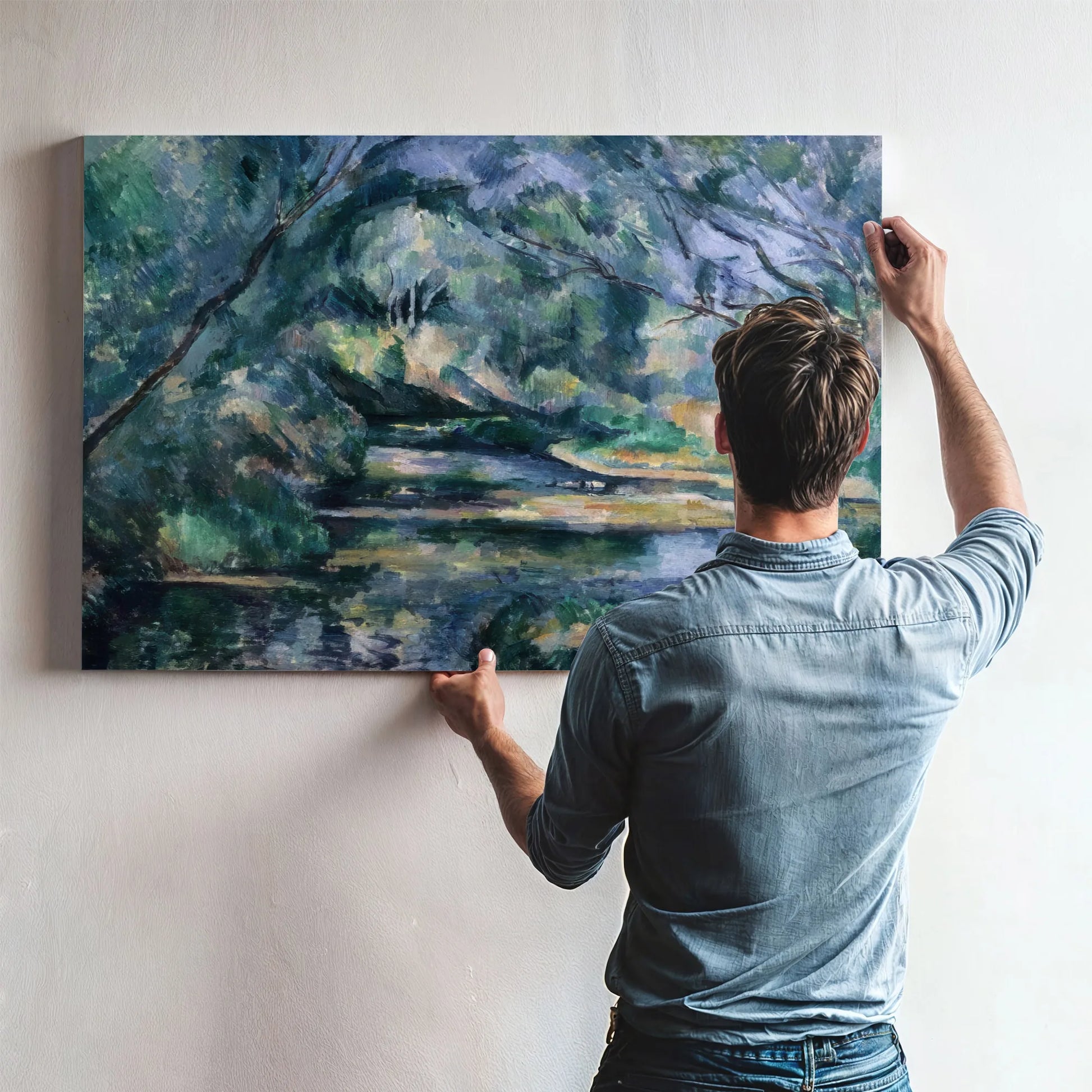 The Brook By Paul Cezanne Fine Art Print