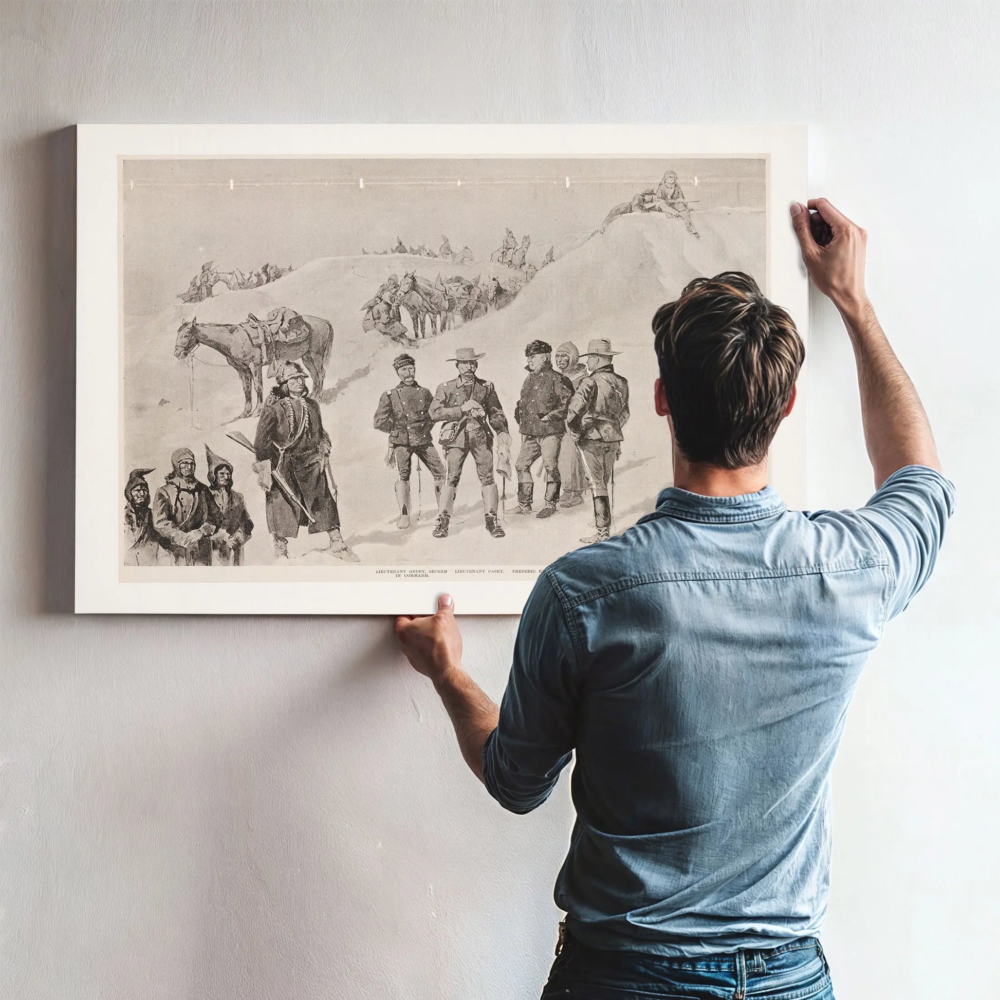 Lieutenant Caseys Last Scout Watching The Hostiles From The Bluffs Of The Stronghold by Frederic Remington