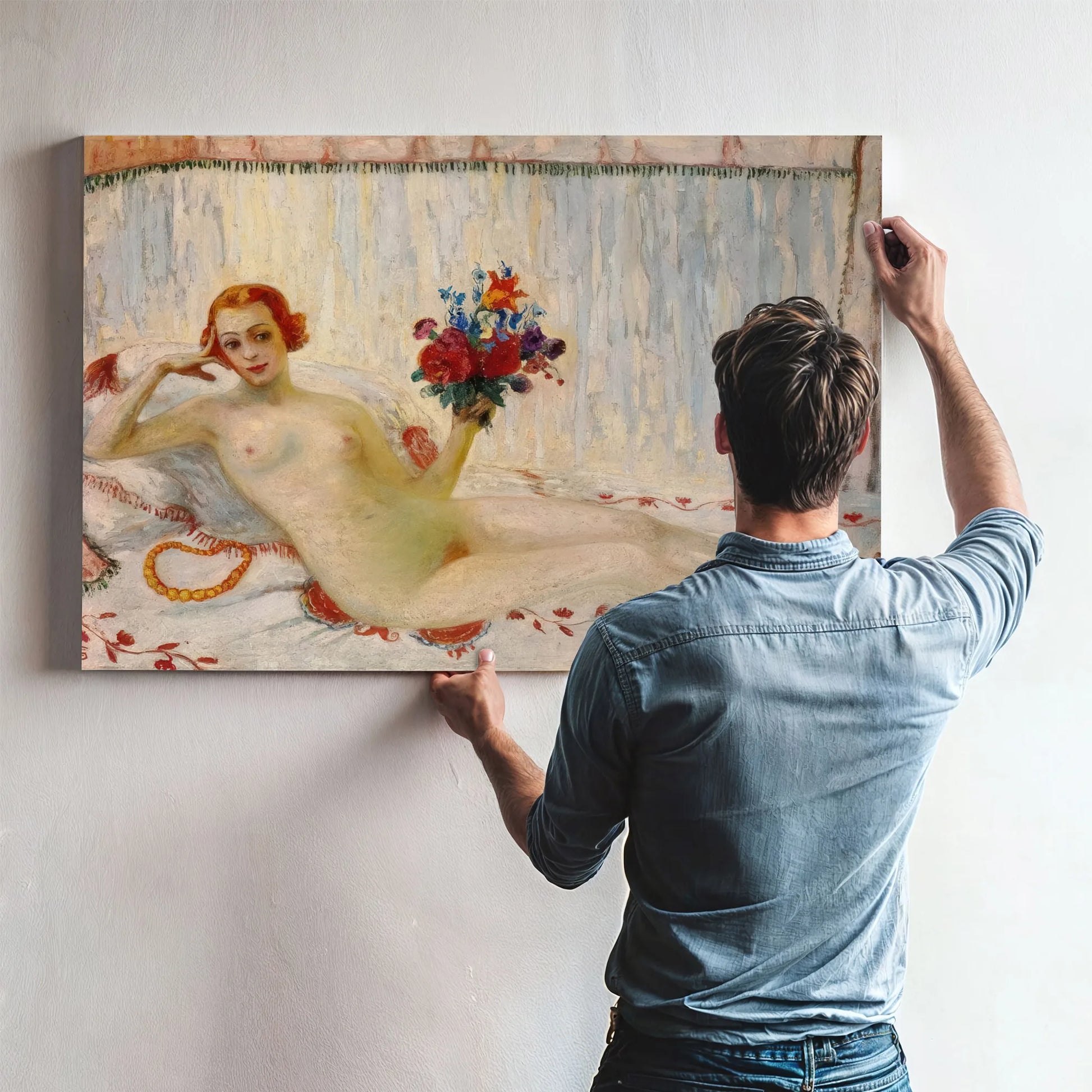 A Model By Florine Stettheimer Fine Art Print
