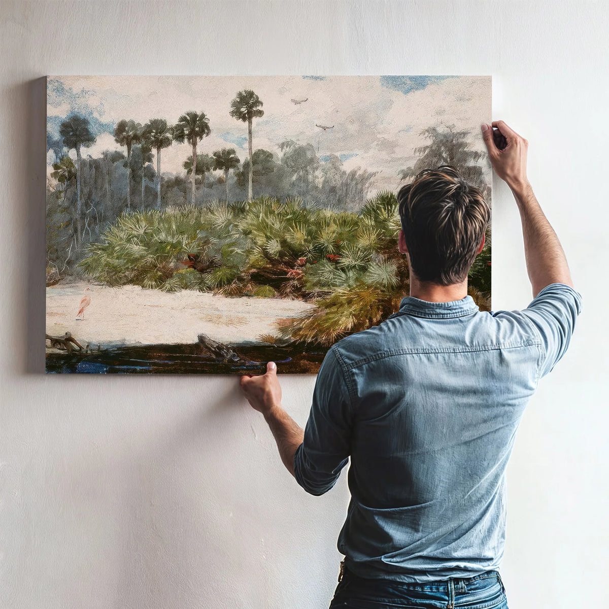 In A Florida Jungle By Winslow Homer