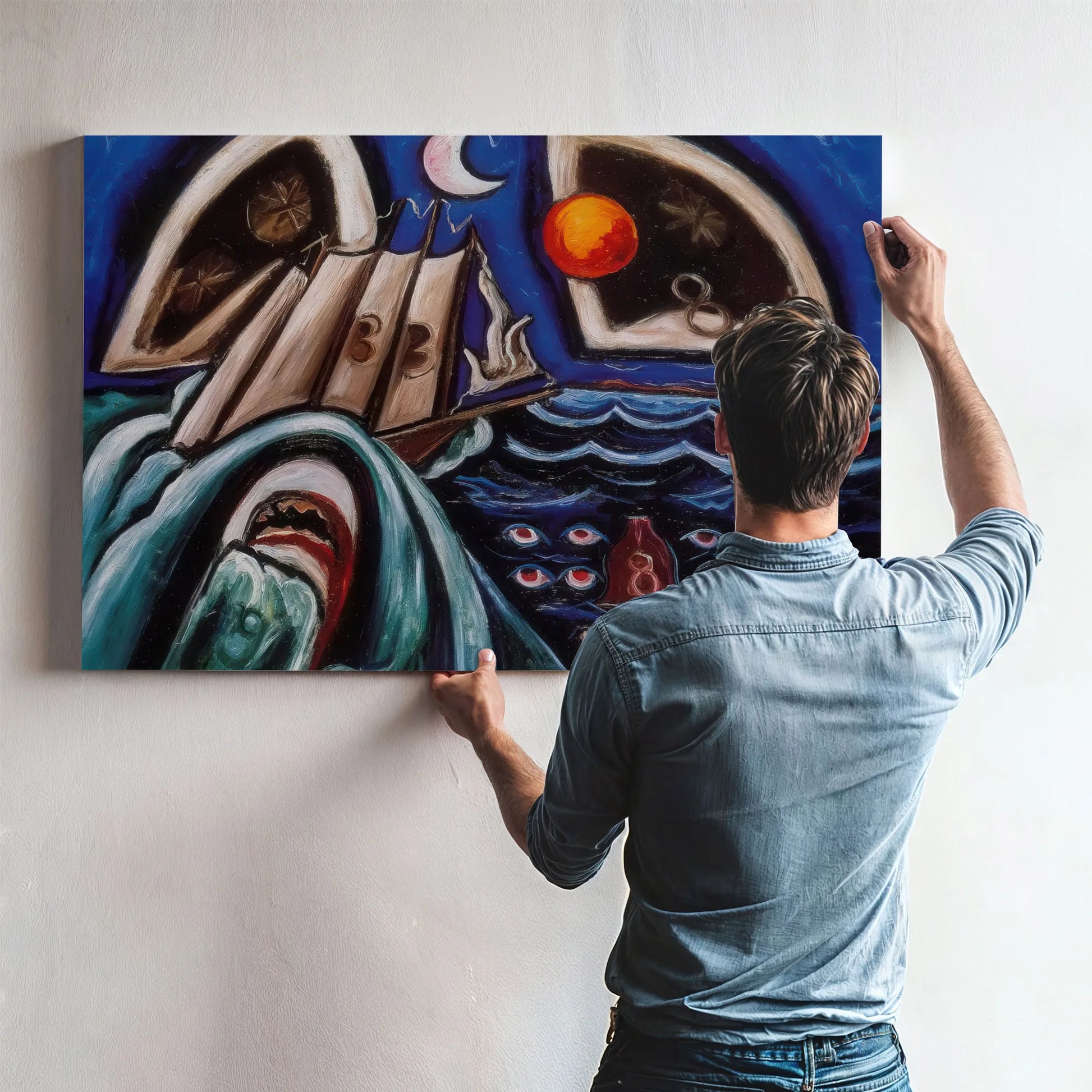 Eight Bells Folly Memorial For Hart Crane By Marsden Hartley Fine Art Print