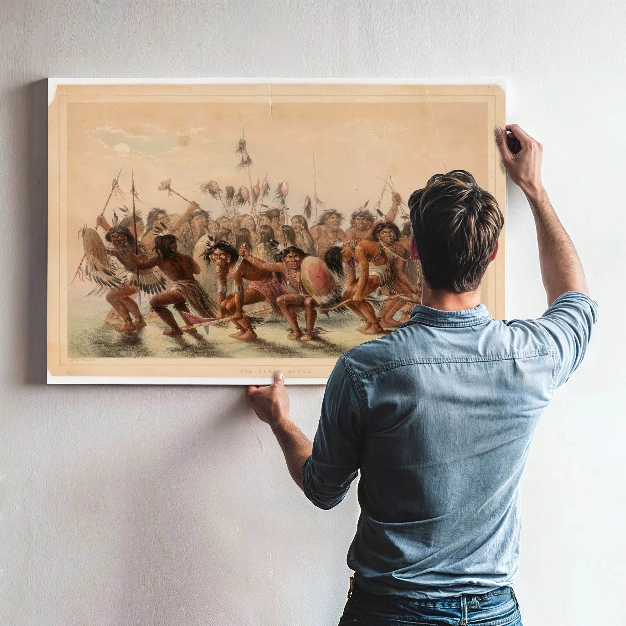 The Scalp Dance By George Catlin Fine Art Print