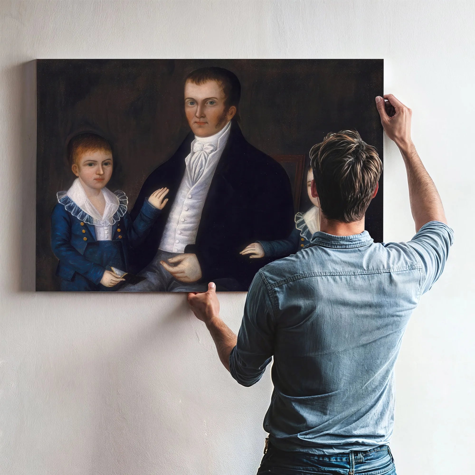John Jacob Anderson And Sons John And Edward 1815 By Joshua Johnson Fine Art Print
