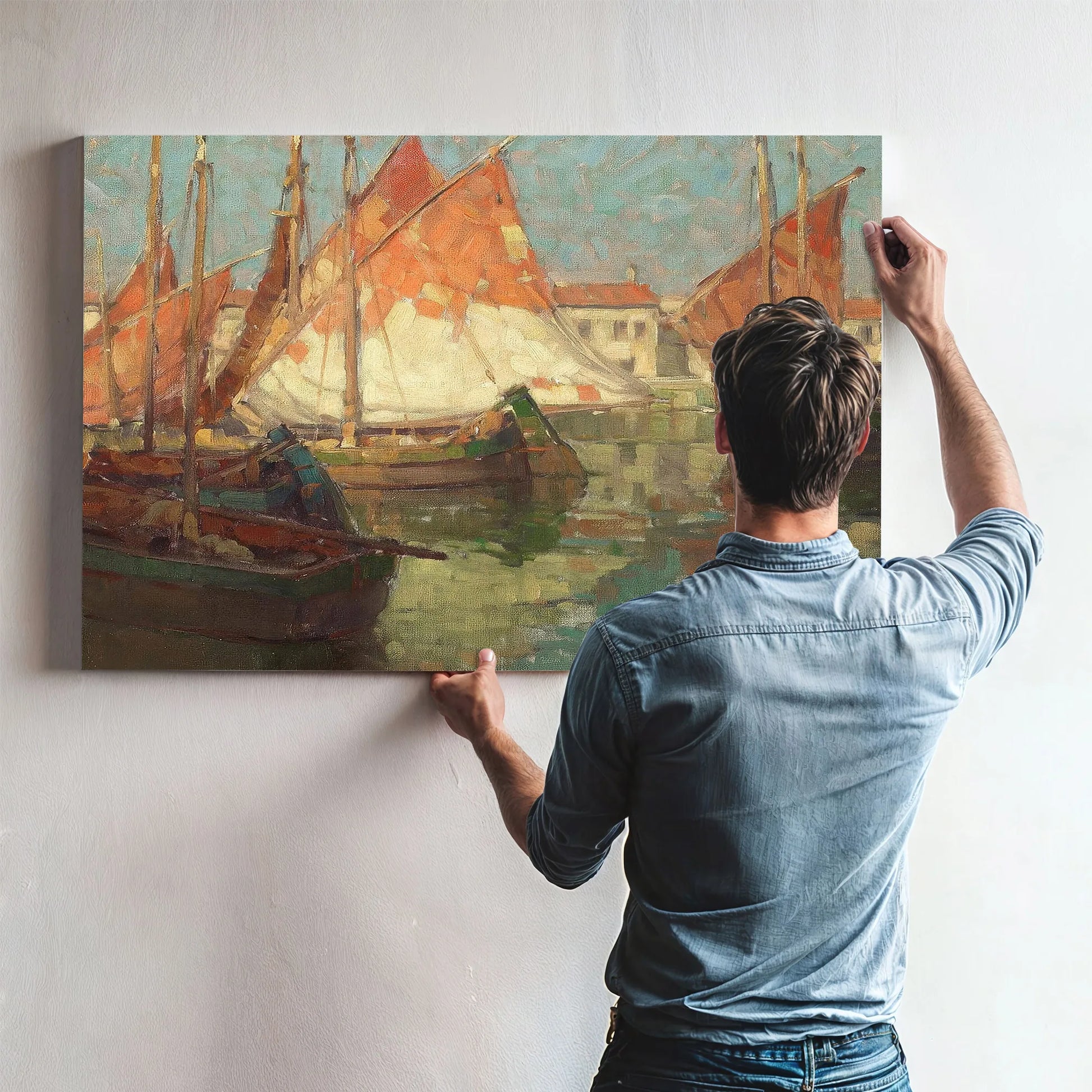Harbor Of Golden Sails By Edgar Payne Fine Art Print