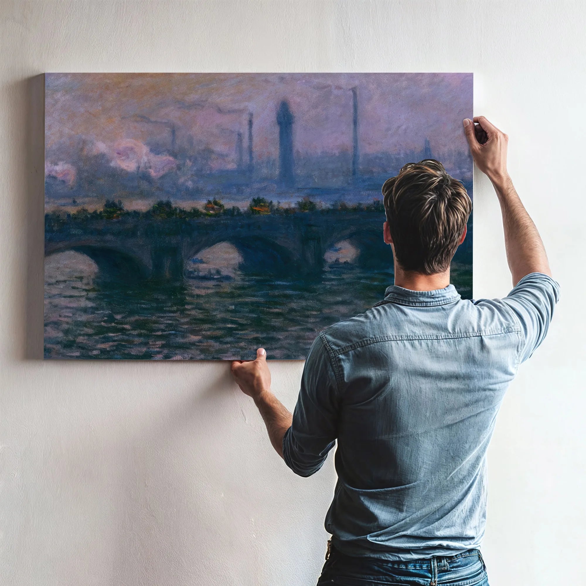 Waterloo Bridge By Claude Monet Fine Art Print