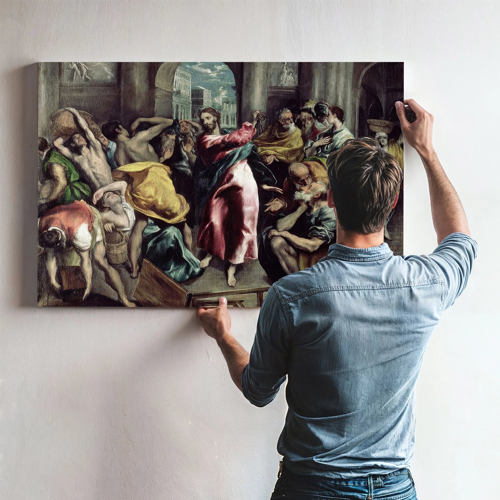 Christ Driving The Traders From The Temple By El Greco Fine Art Print