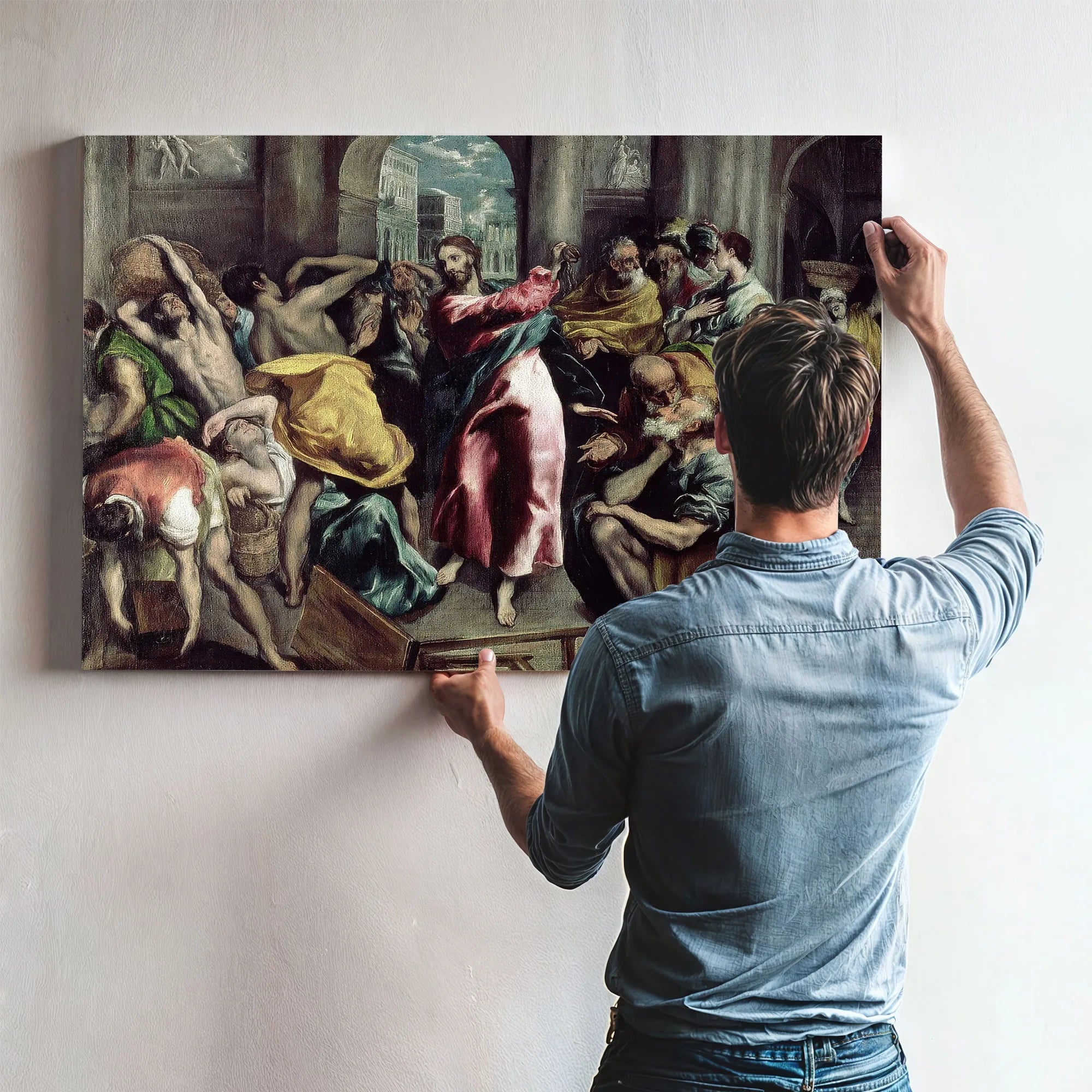 Christ Driving The Traders From The Temple By El Greco Fine Art Print