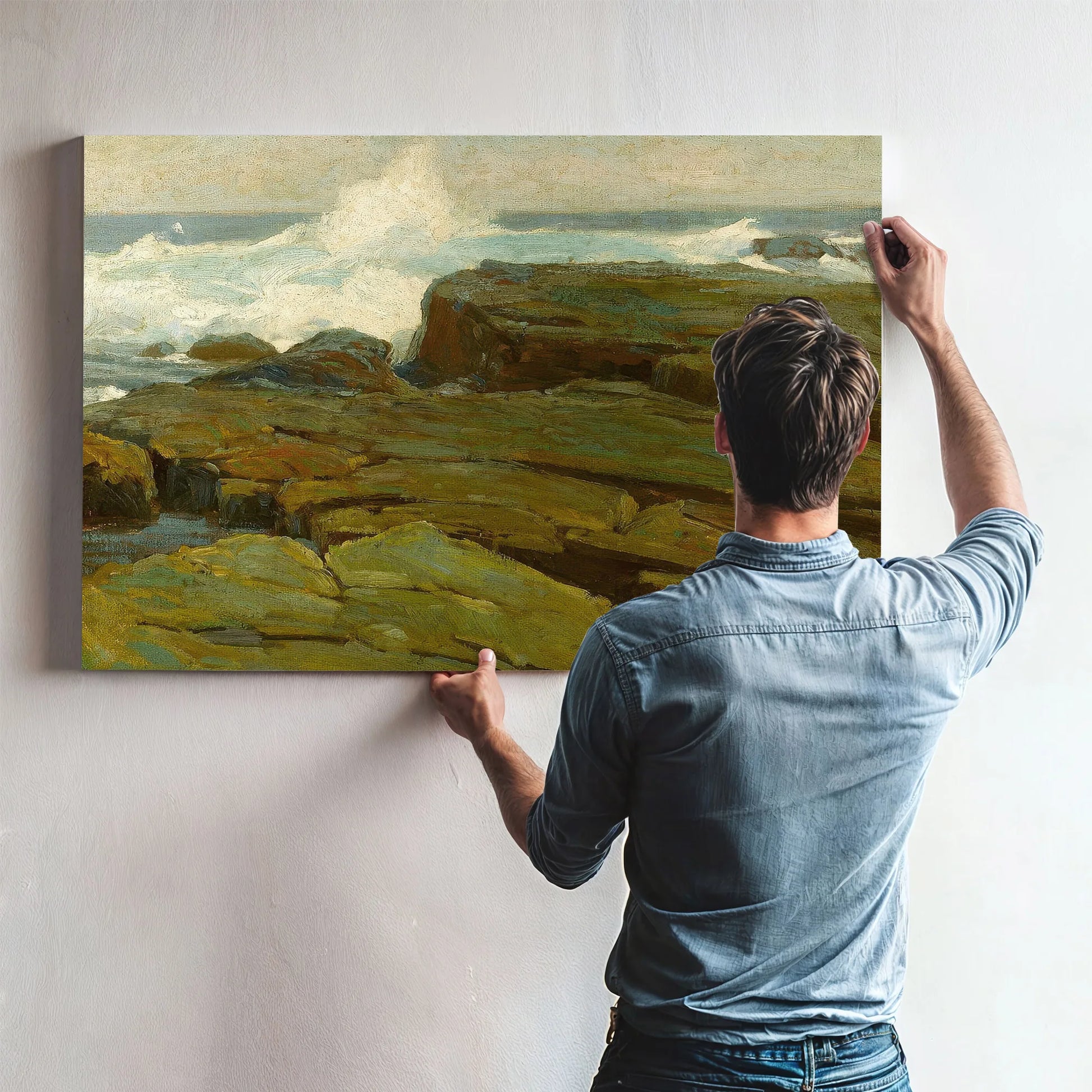 Rocks And Sea By Edgar Payne Fine Art Print