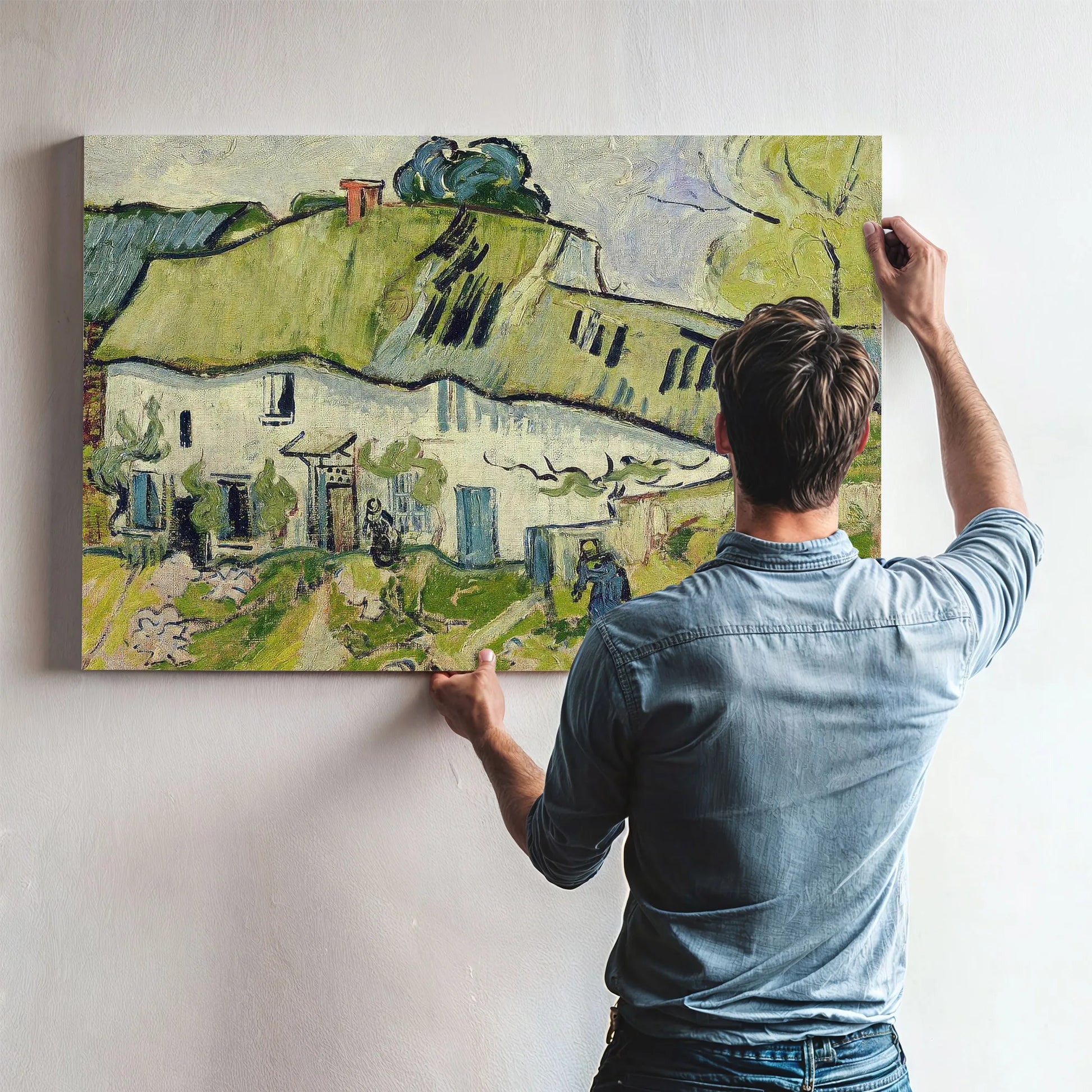 The Farm In Summer By Vincent Van Gogh Fine Art Print