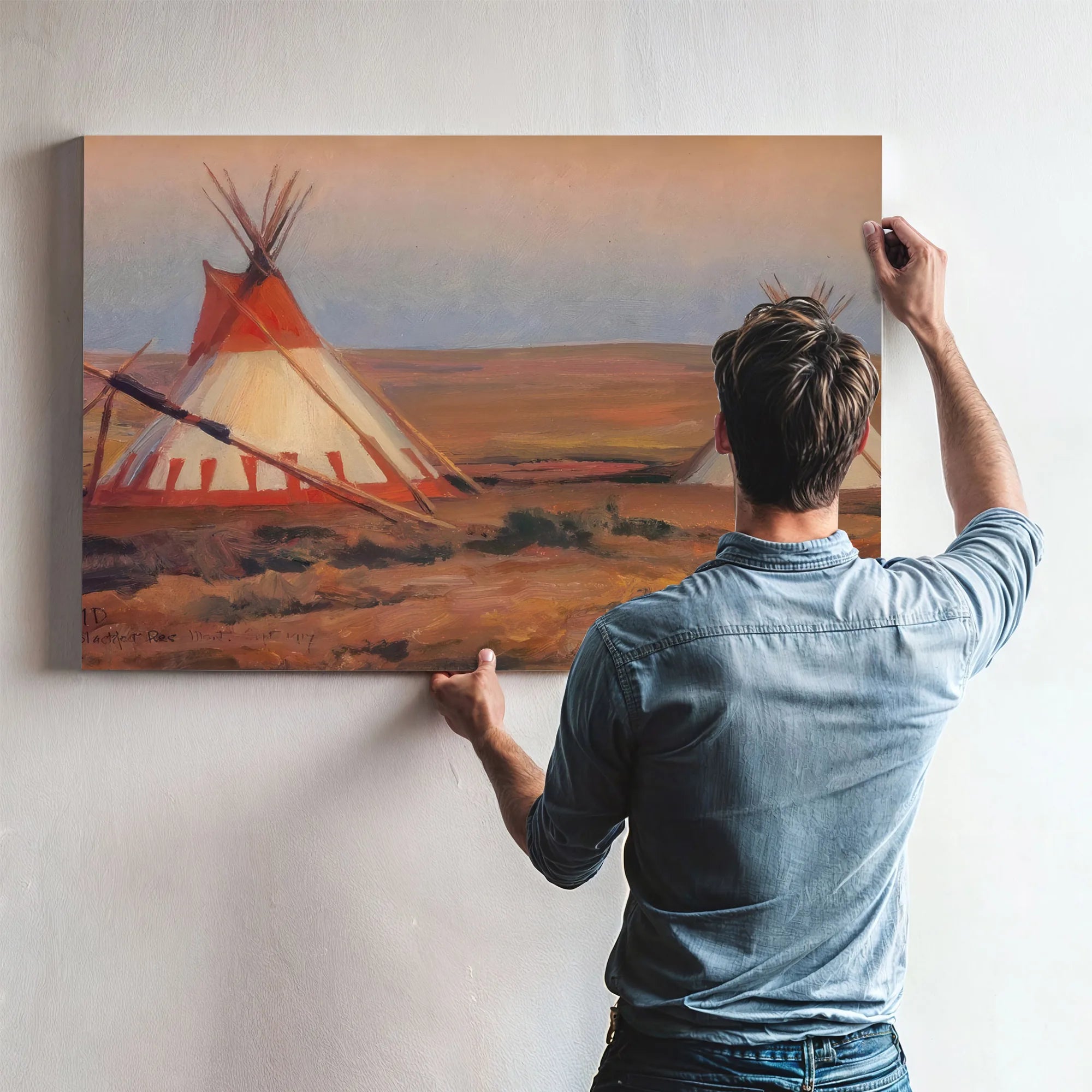 Evening On The Blackfeet Reservation By Maynard Dixon Fine Art Print