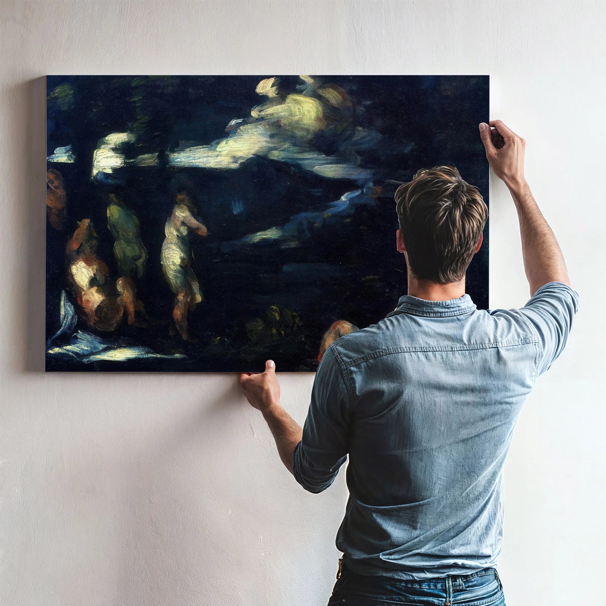 Bathers 1870 1 By Paul Cezanne Fine Art Print