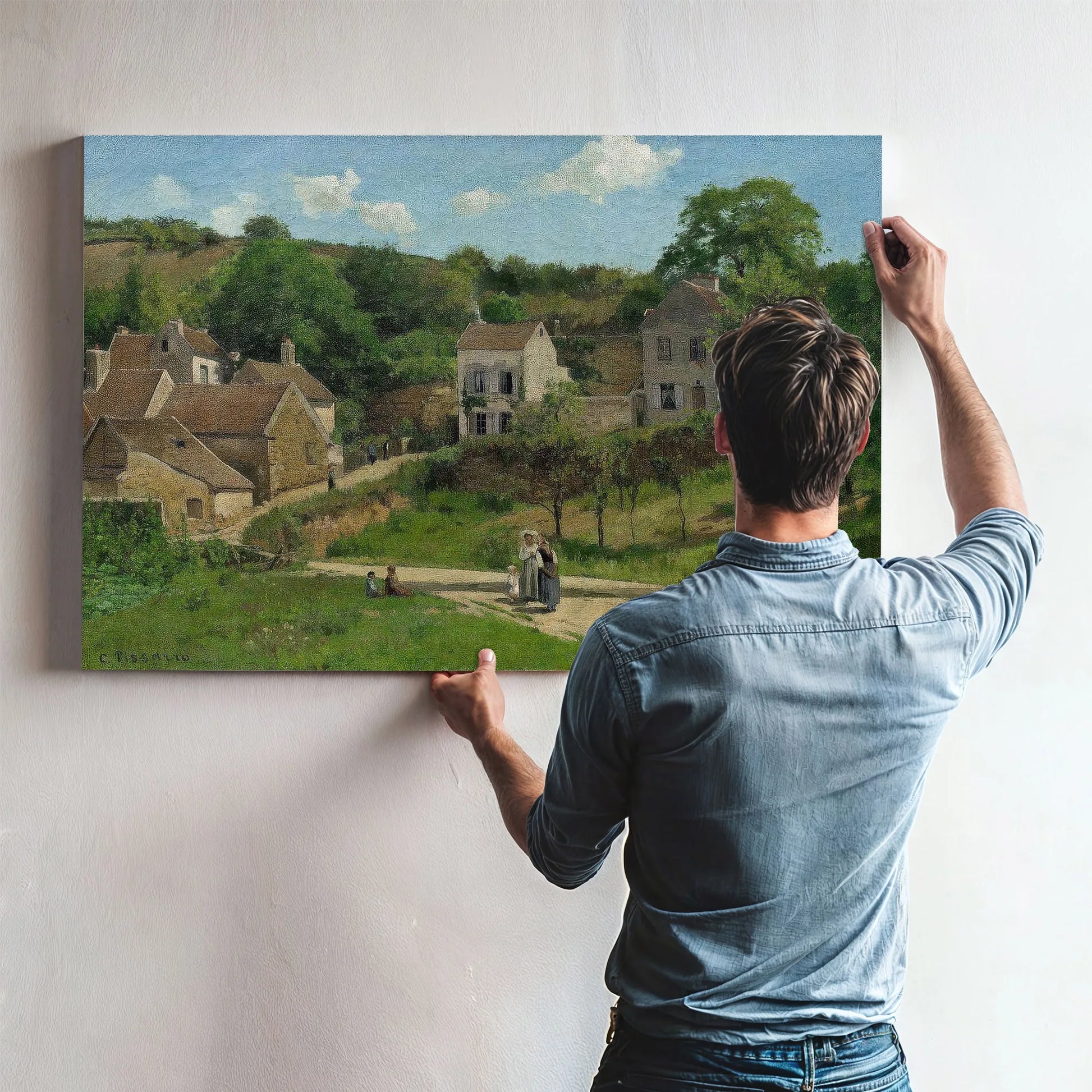Pissarro Lhermitage A Pontoise 1867 By Camille Pissarro Fine Art Print