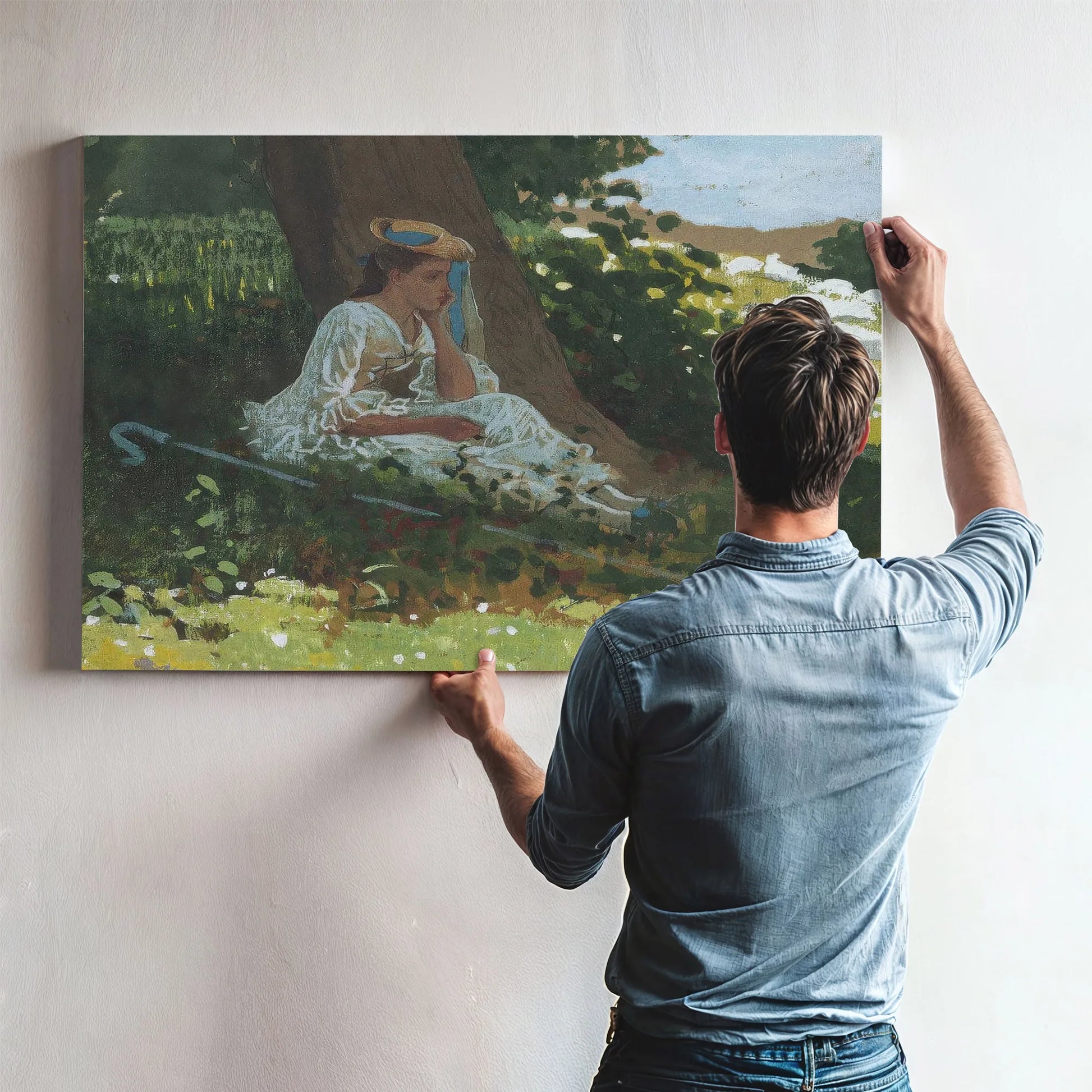 Bo Peep 1878 By Winslow Homer Fine Art Print