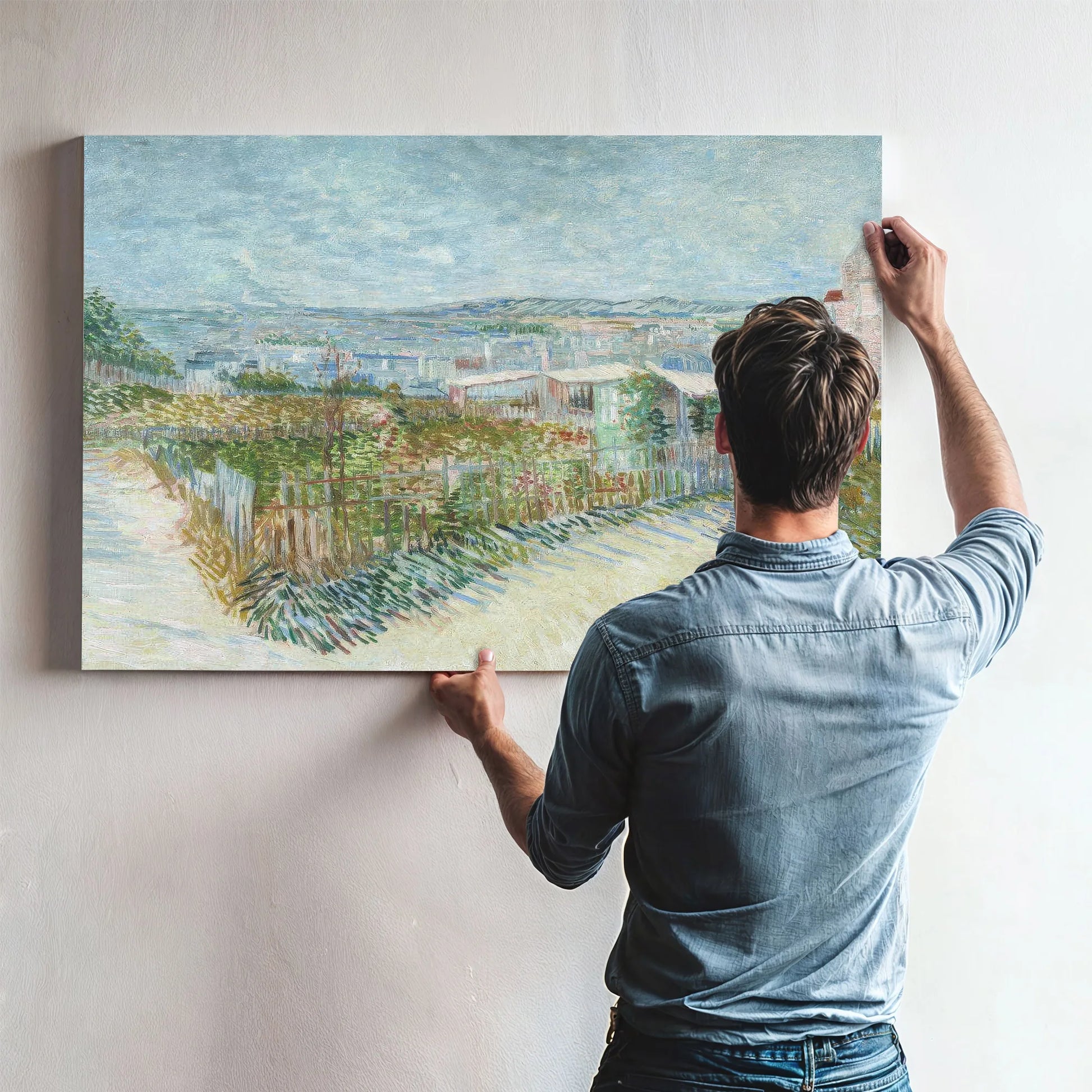 Montmartre Behind The Moulin De La Galette By Vincent Van Gogh Fine Art Print