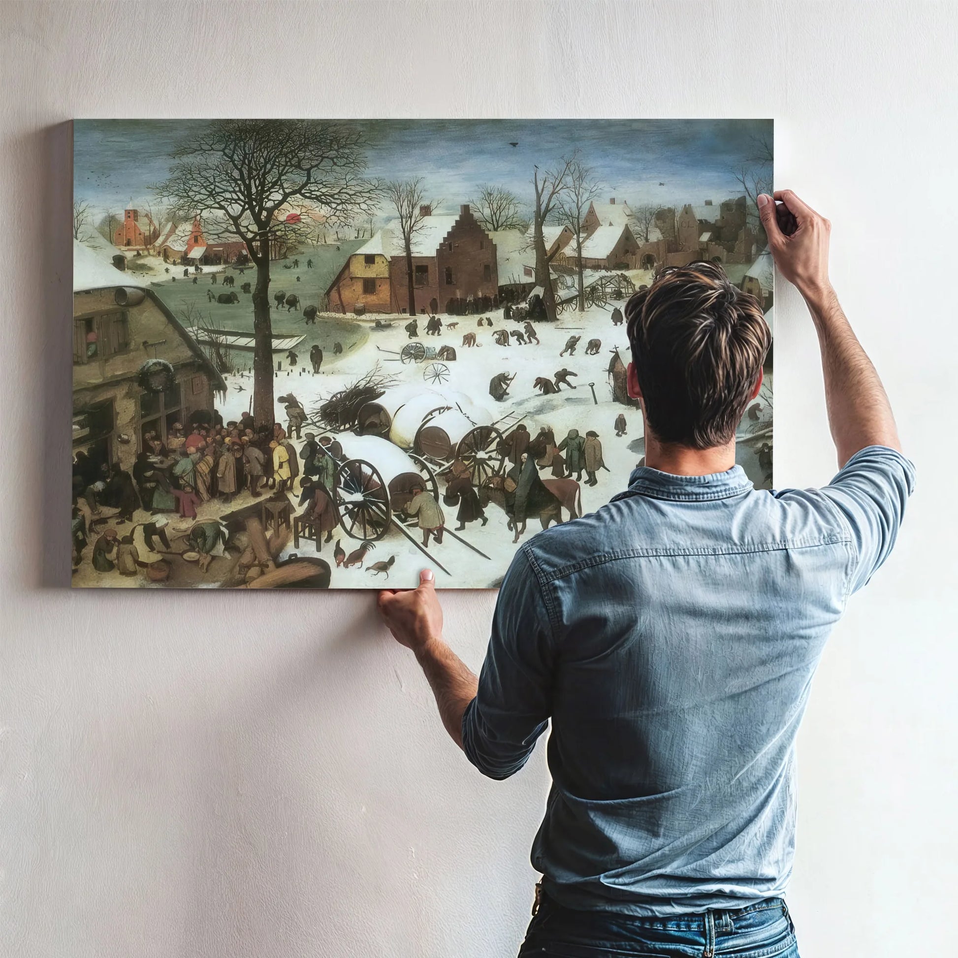 The Census At Bethlehem 1566 By Pieter Bruegel Fine Art Print