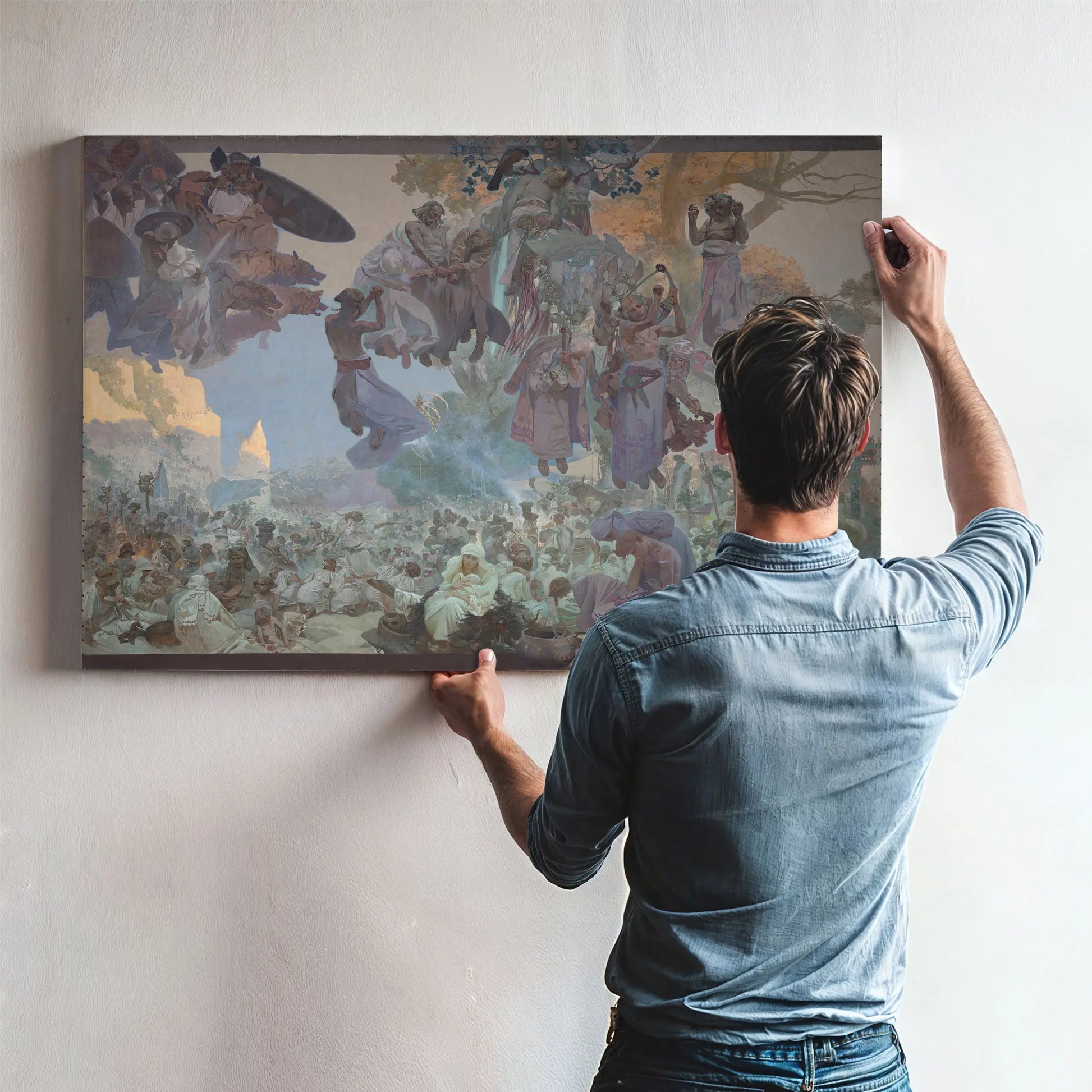 Celebration Of Svantovit In Rugen by Alphonse Mucha