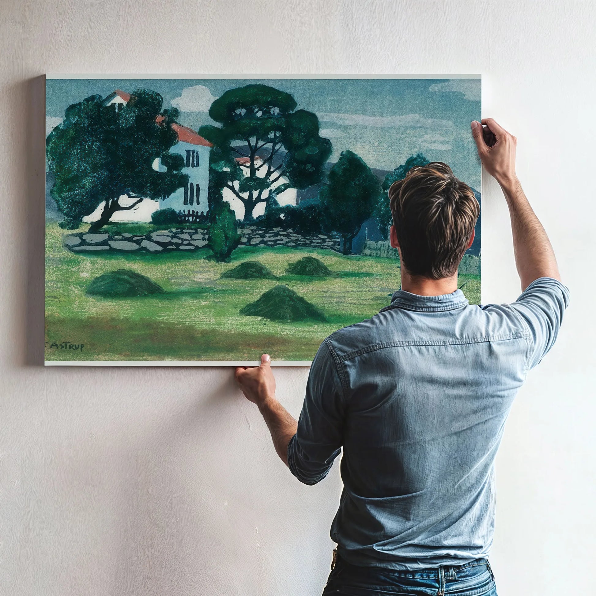 Home From Work 3 By Nicolai Astrup Fine Art Print