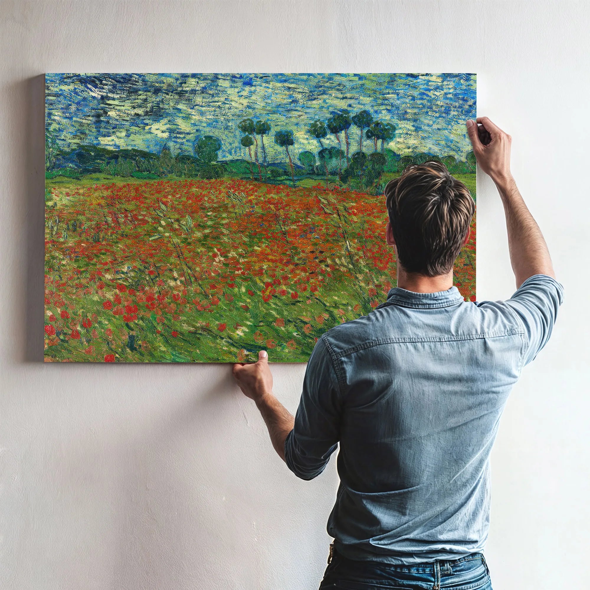Field With Poppies Poppy Field By Vincent Van Gogh Fine Art Print