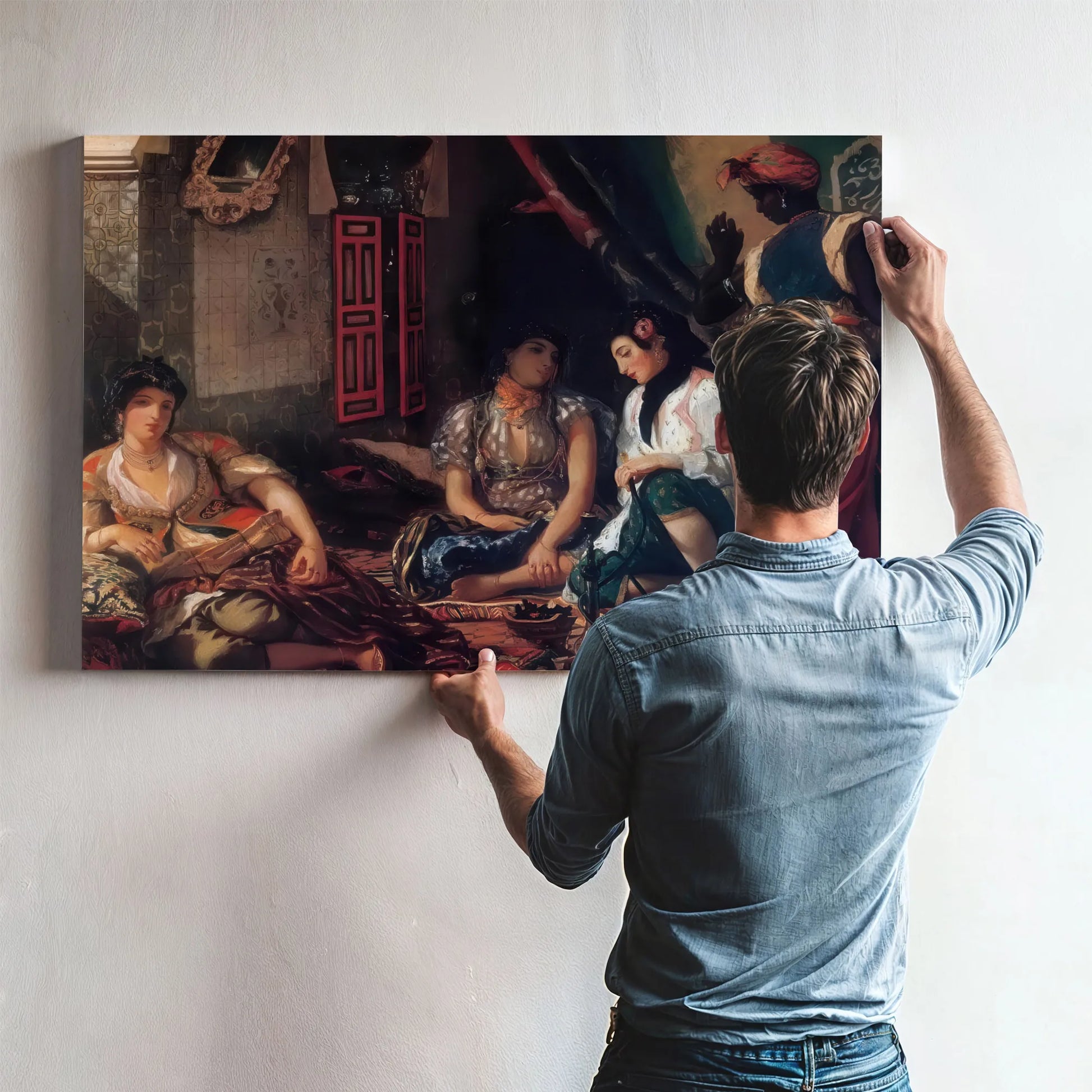 The Women Of Algiers 1834 By Eugene Delacroix Fine Art Print