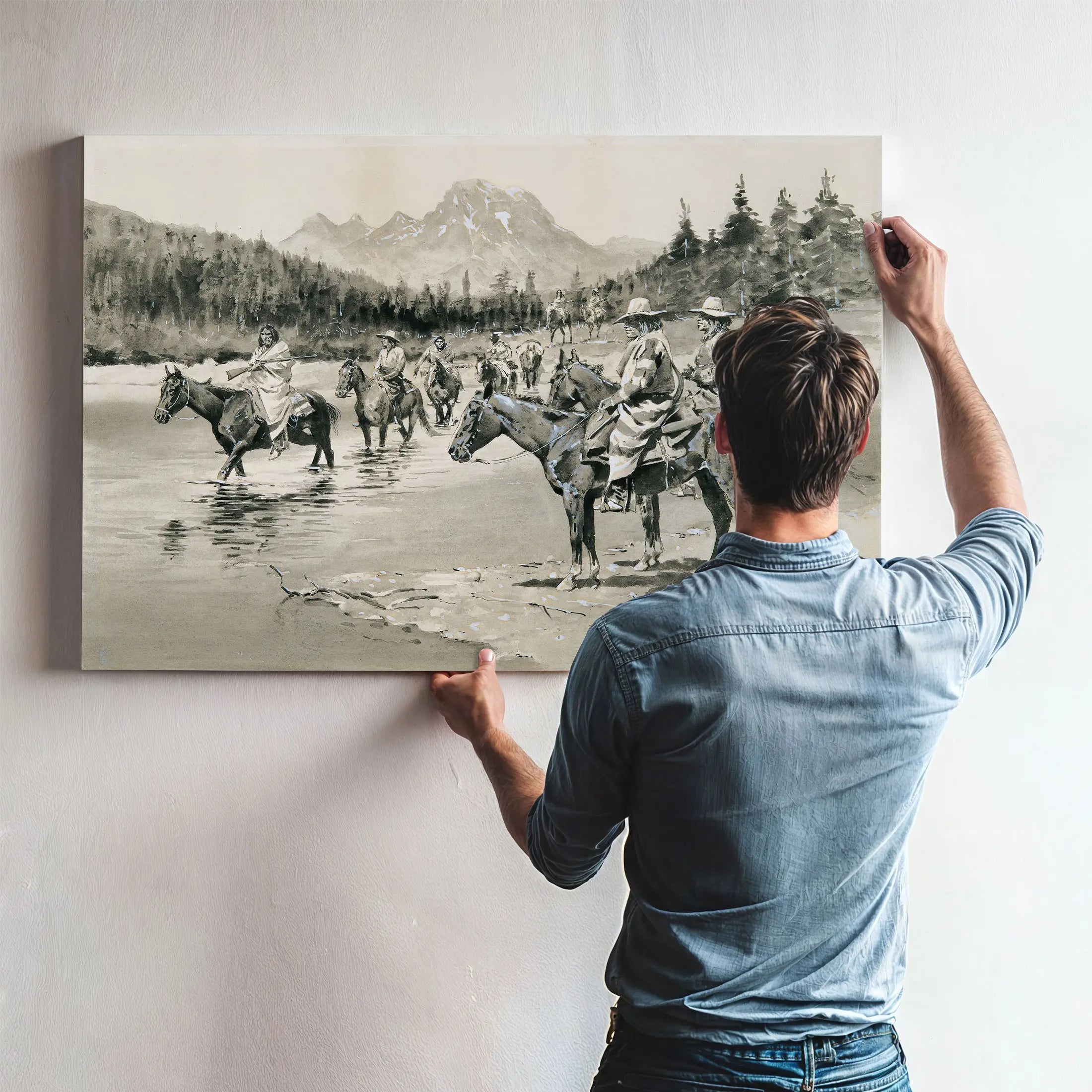 Recent Uprising Among The Bannock Indians A Hunting Party by Frederic Remington