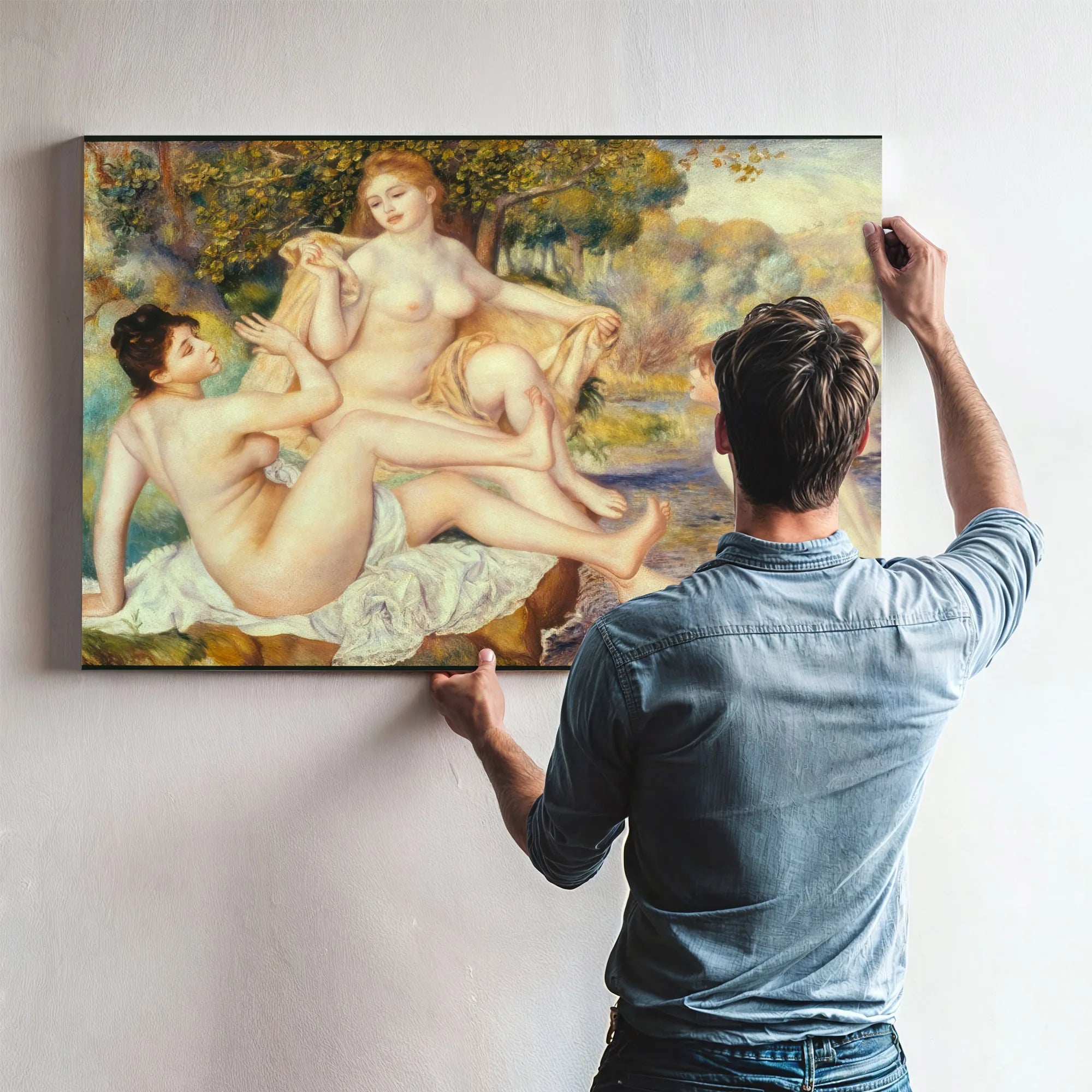The Large Bathers By Pierre August Renoir Fine Art Print