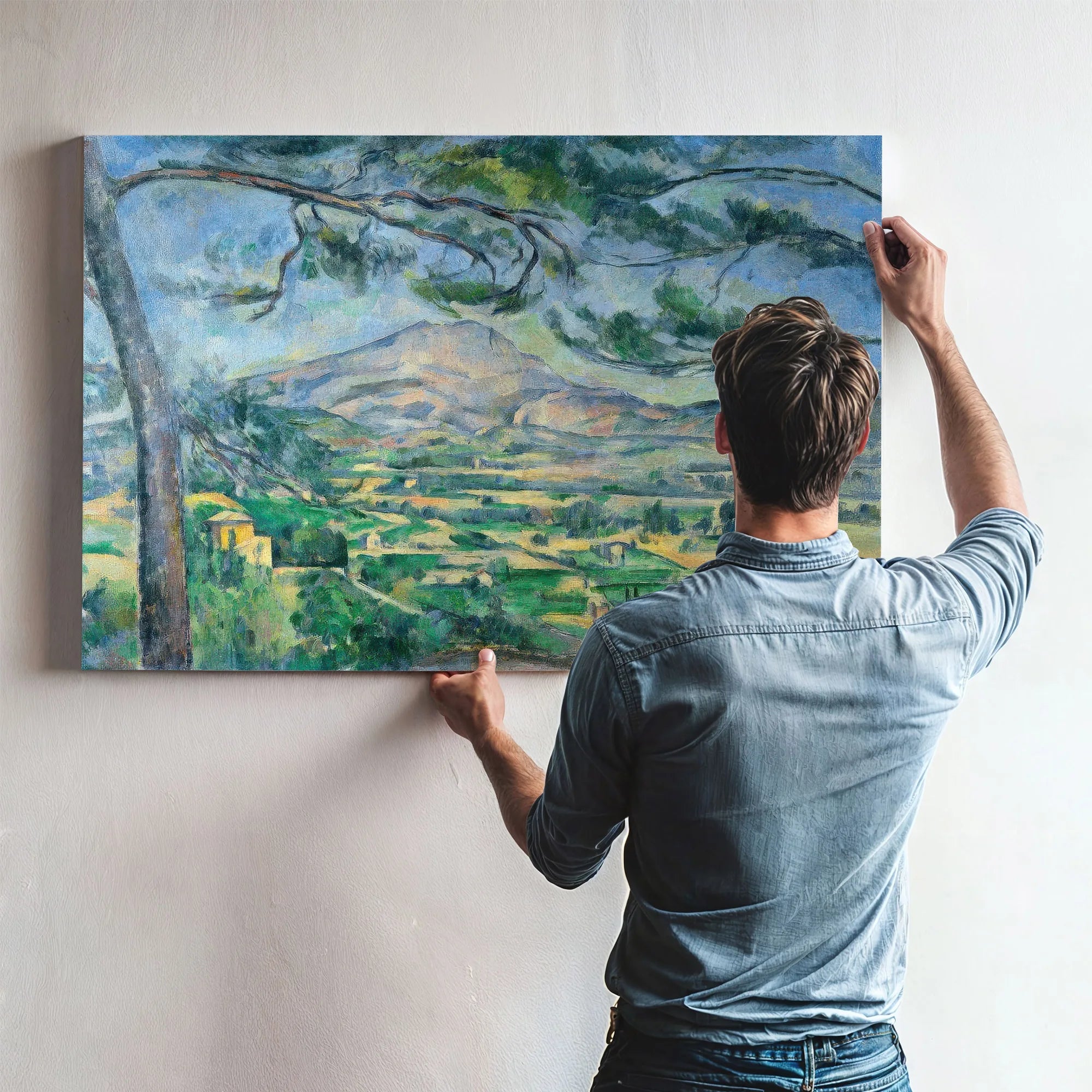 Mont Sainte Victoire With Large Pine 1887 By Paul Cezanne Fine Art Print