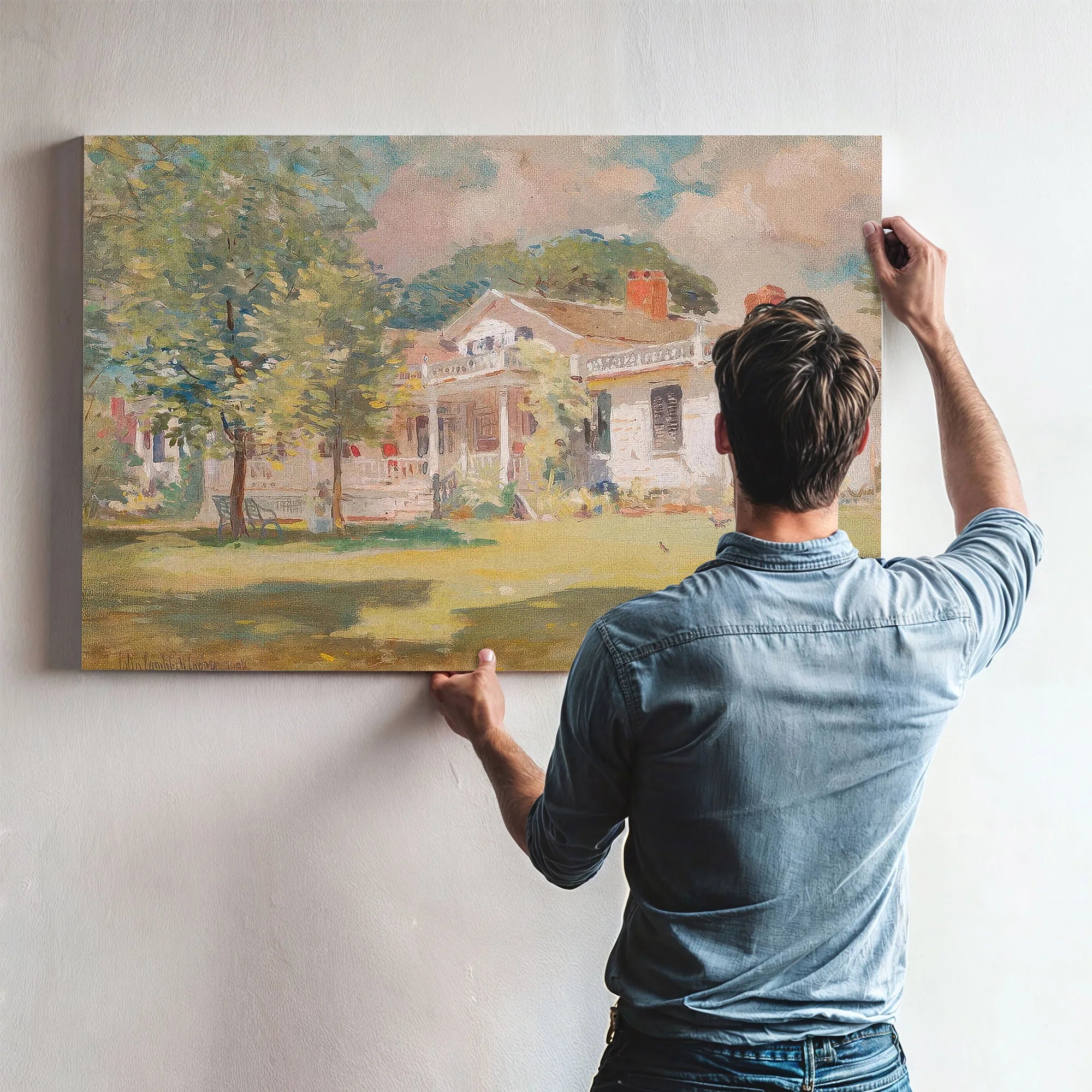 Our Summer Cottage (Fletcher Steele By Colin Campbell Cooper Fine Art Print