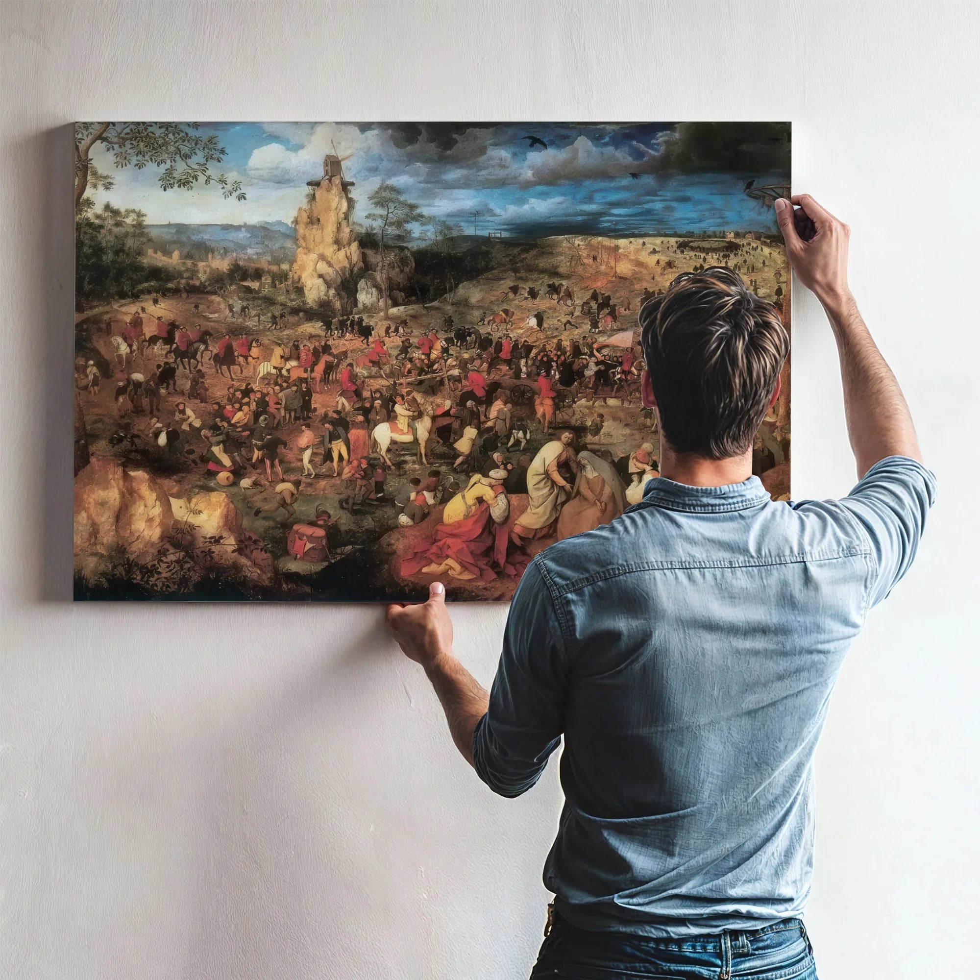 The Procession To Calvary 1564 By Pieter Bruegel Fine Art Print