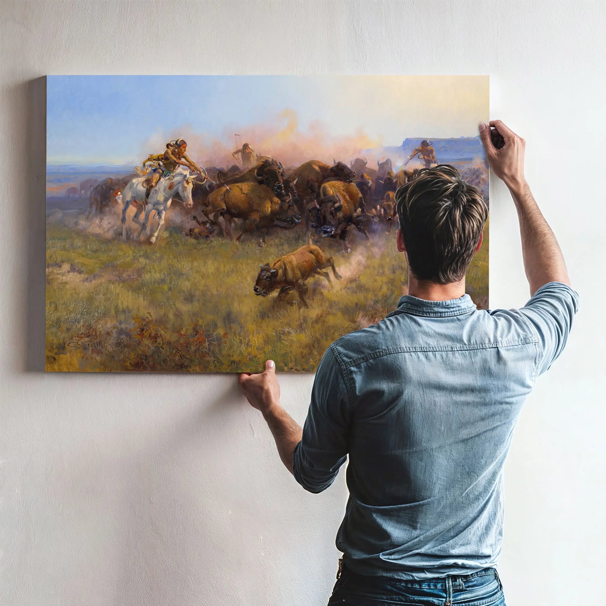 The Buffalo Hunt No 39 by Charles Marion Russell