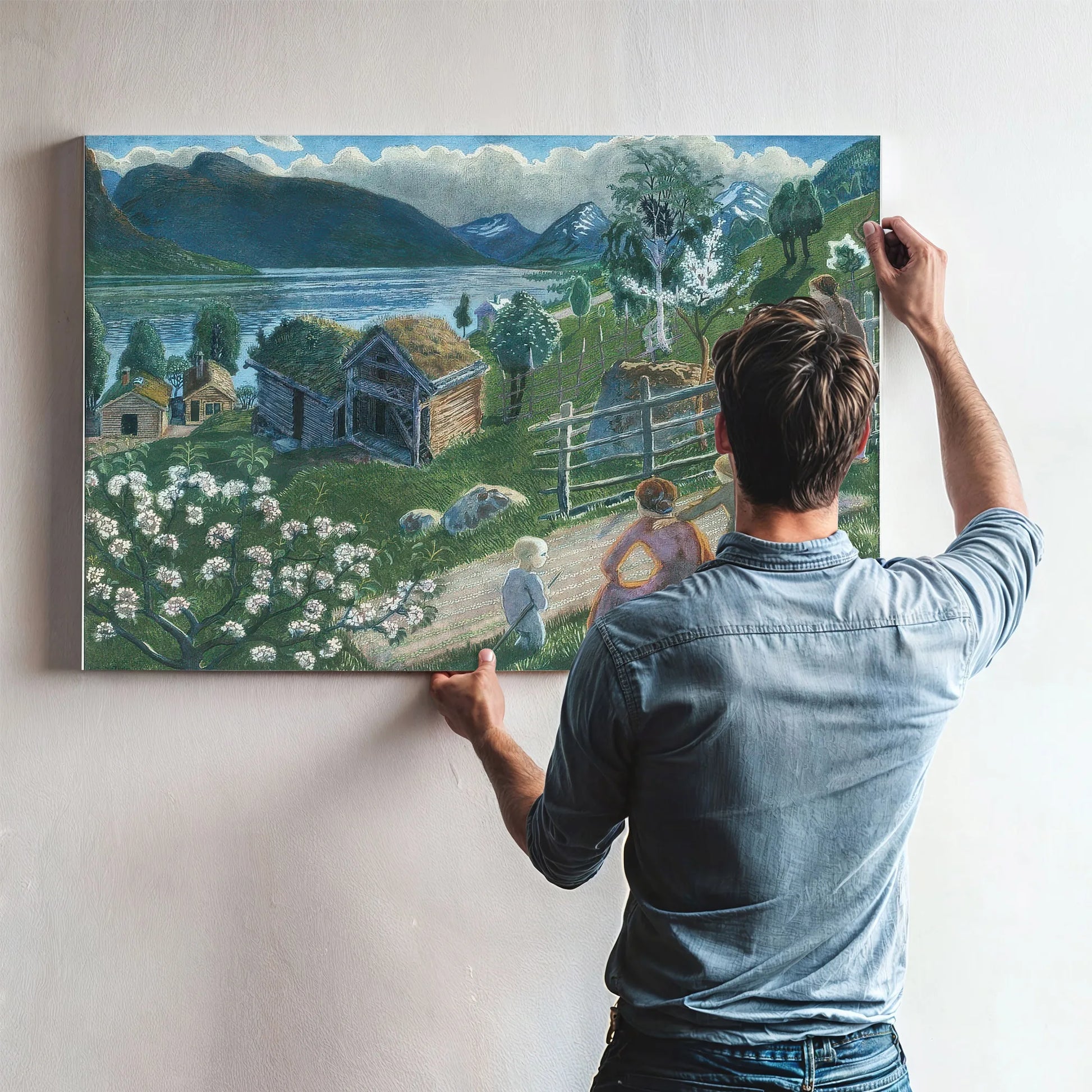 Growing Weather In Sandalstrand By Nicolai Astrup Fine Art Print
