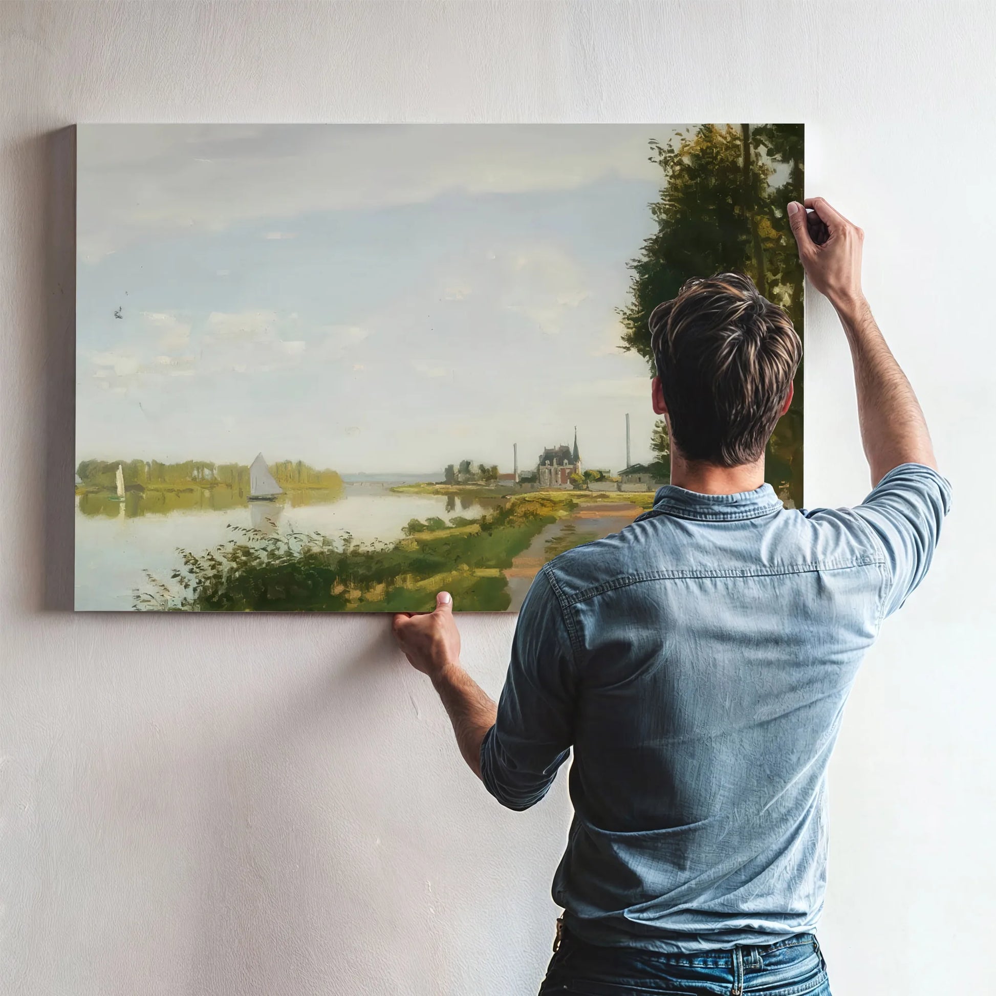 Riverside Path At Argenteuil By Claude Monet Fine Art Print