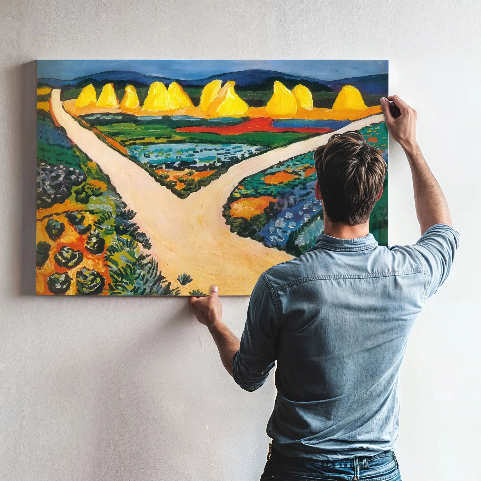Confluence Point By August Macke Fine Art Print