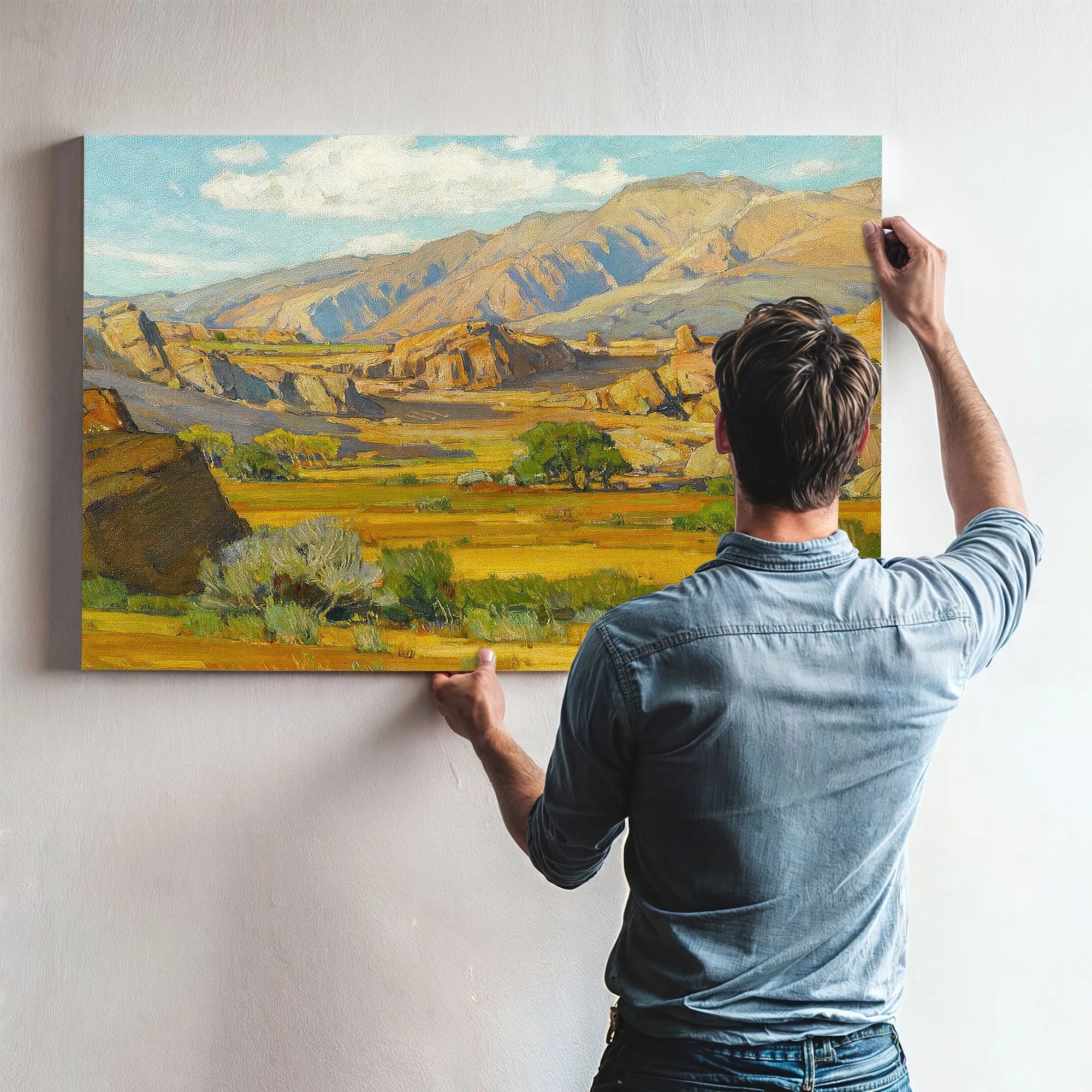 Rocky Desert Mountains By William Wendt Fine Art Print