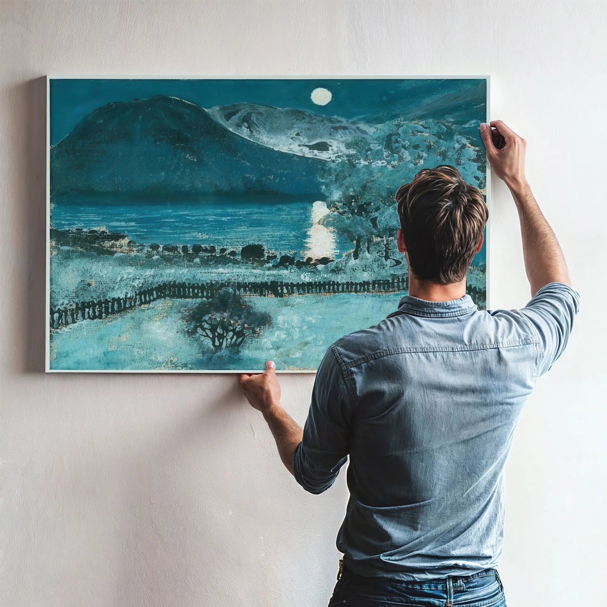 The Moon In May, Winter Night By Nicolai Astrup Fine Art Print