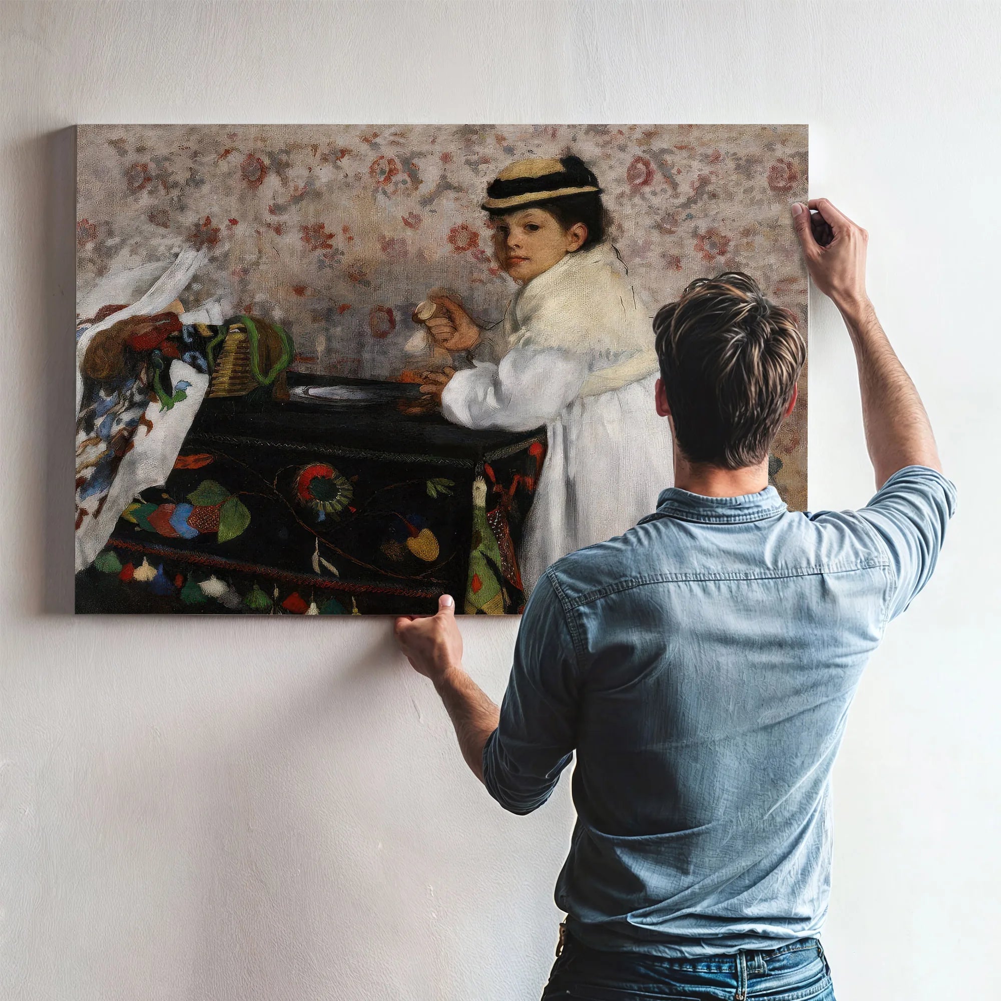Portrait Of Mlle Hortense Valpincon 1871 By Edgar Degas Fine Art Print