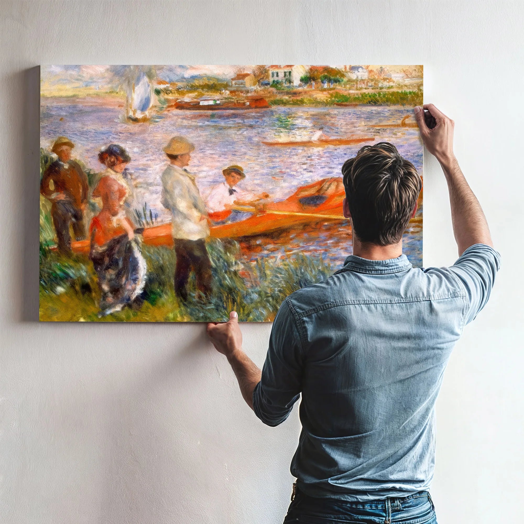 Oarsmen At Chatou By Pierre August Renoir Fine Art Print