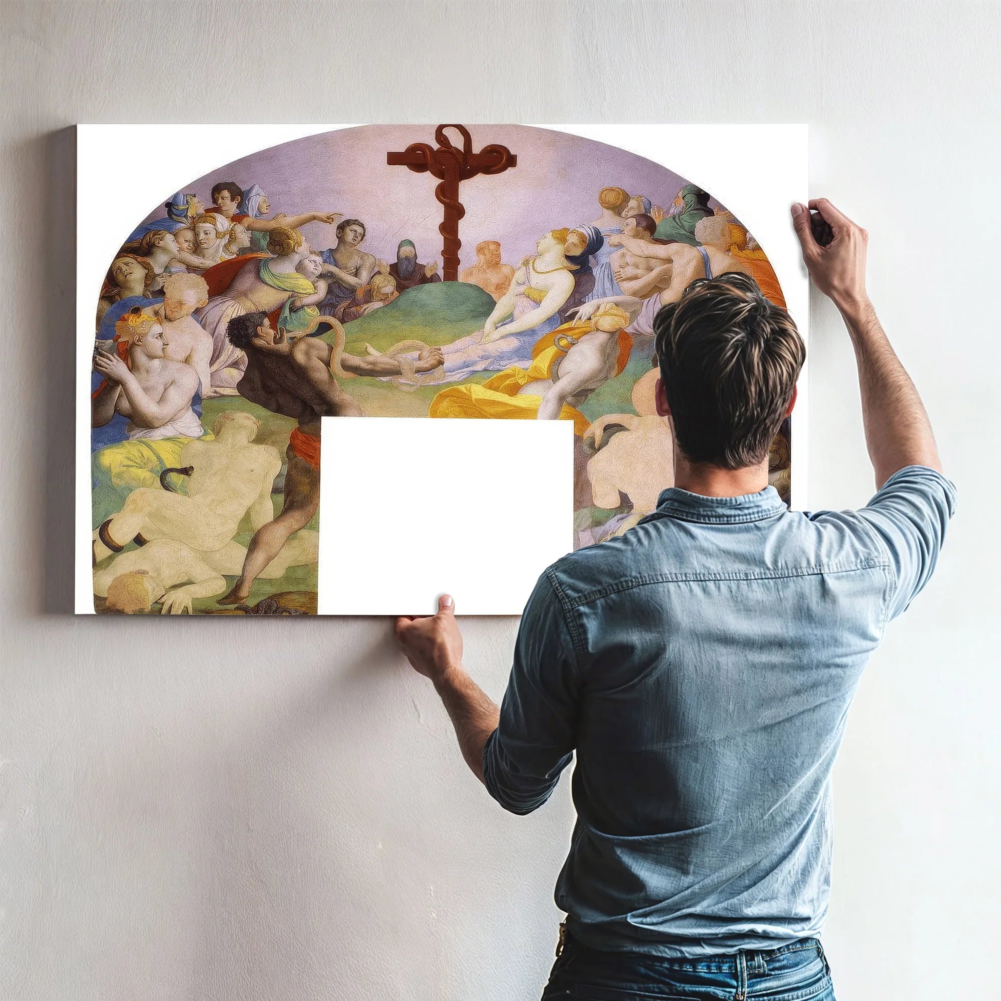 The Adoration Of The Bronze Snake 1540 1545 104X81Cm Palazzo Vecchio Museum By Agnolo Bronzino Fine Art Print