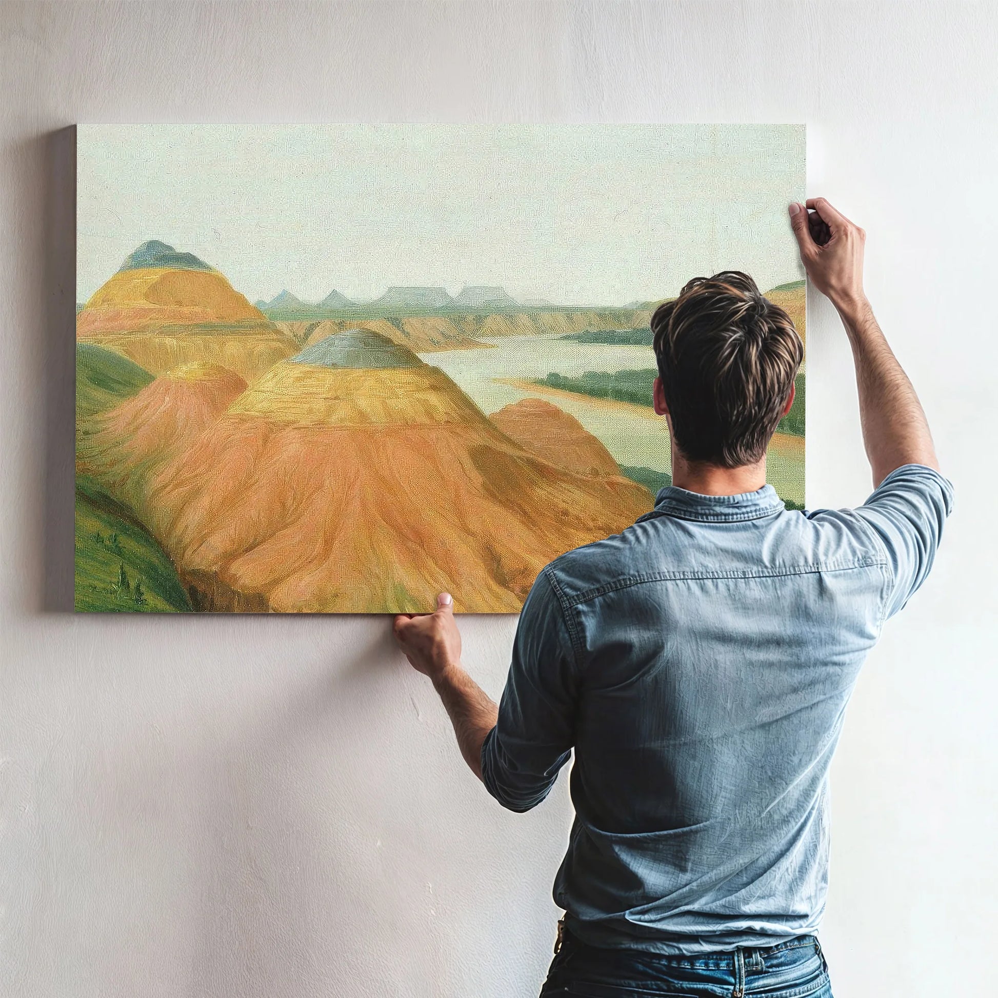 View In The Big Bend Of The Upper Missouri By George Catlin Fine Art Print