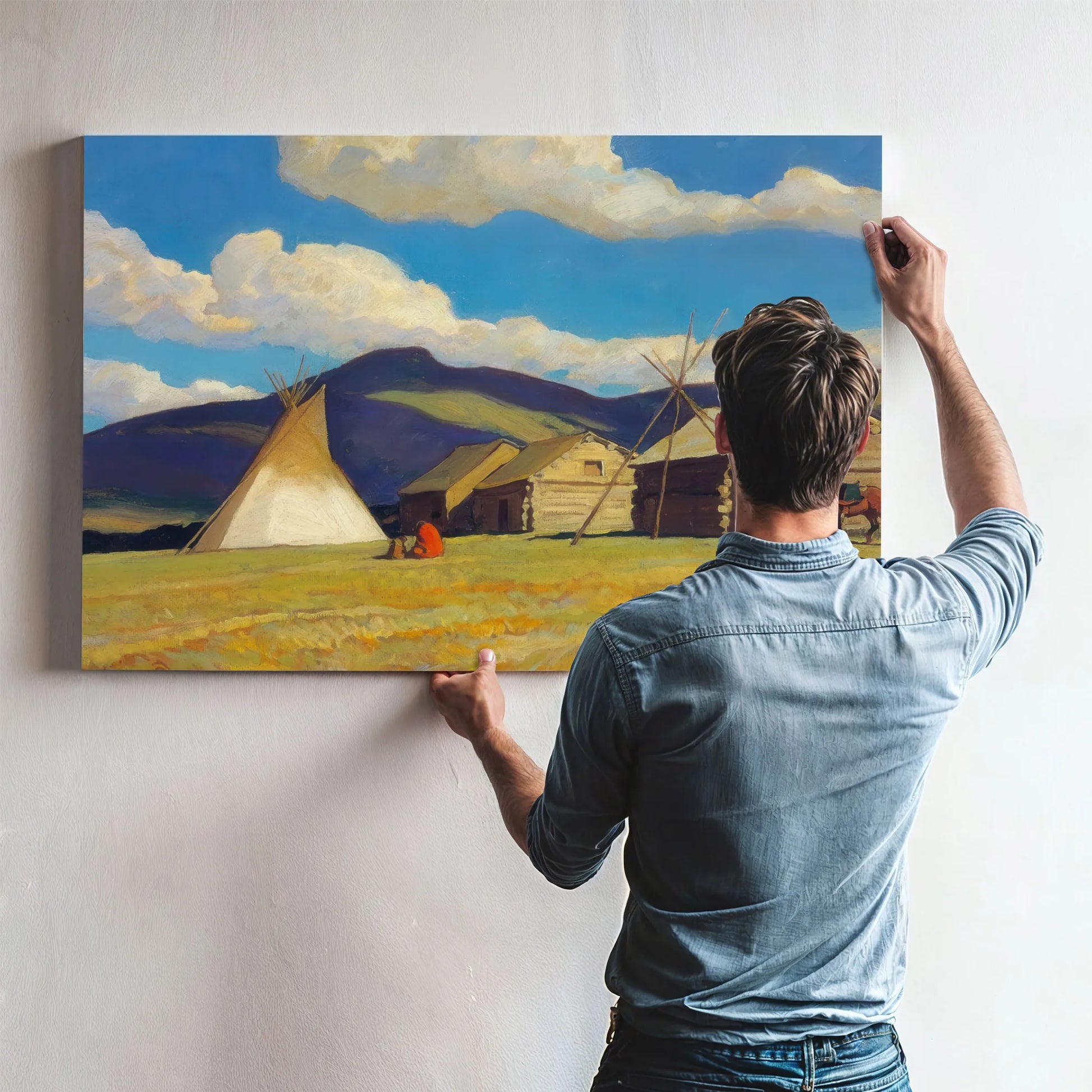 Home Of The Halfbreed By Maynard Dixon Fine Art Print